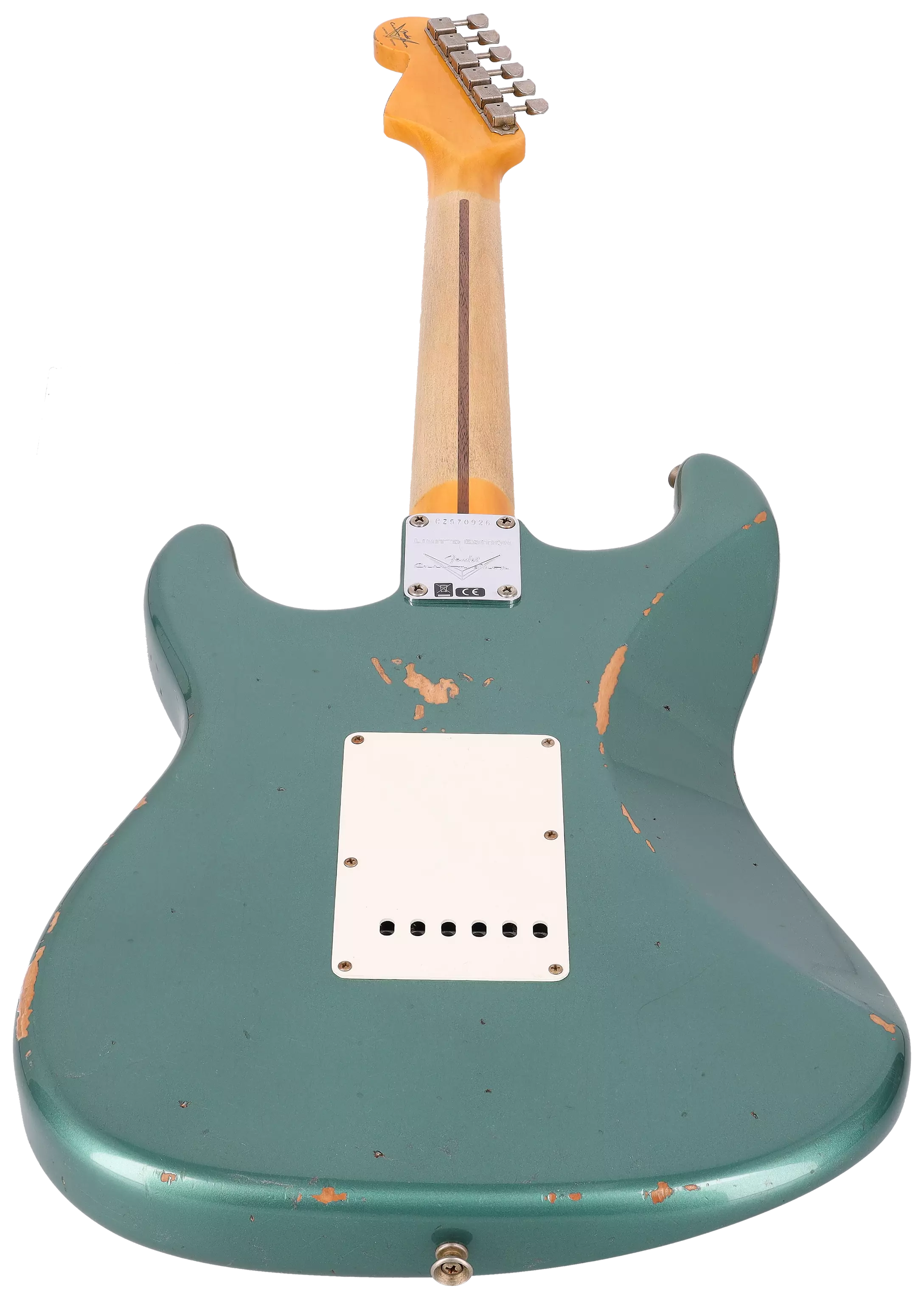 Fender LTD Custom Shop 57 Stratocaster Relic Faded Aged Sherwood Green Metallic 4