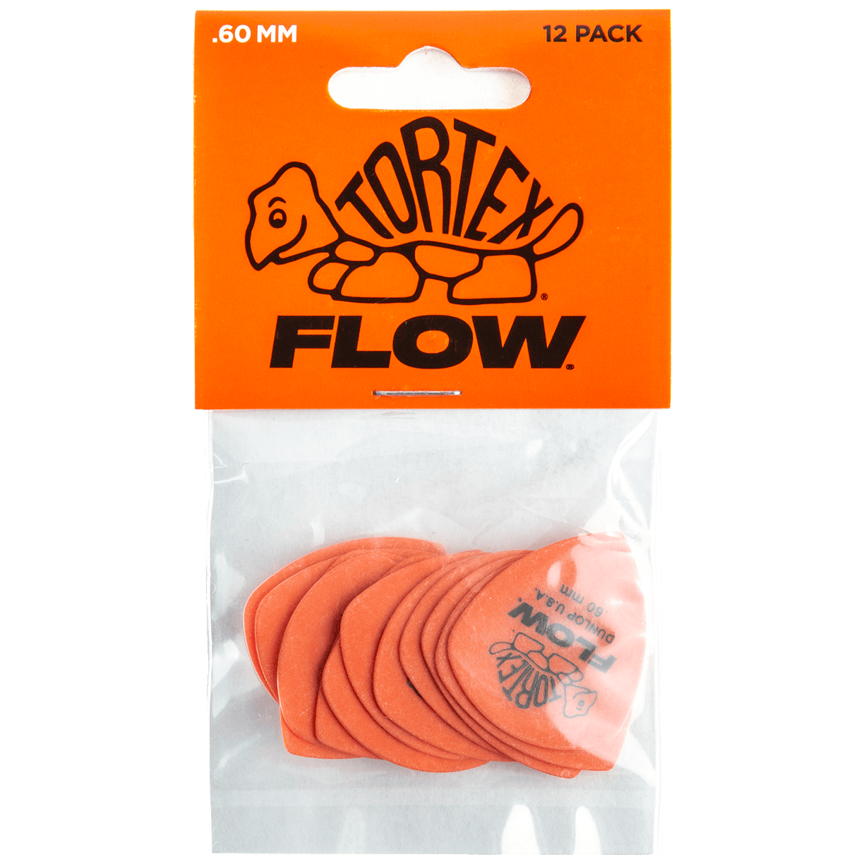 Dunlop Tortex Flow Std. Picks 0,60 Player's Pack 12 Stück