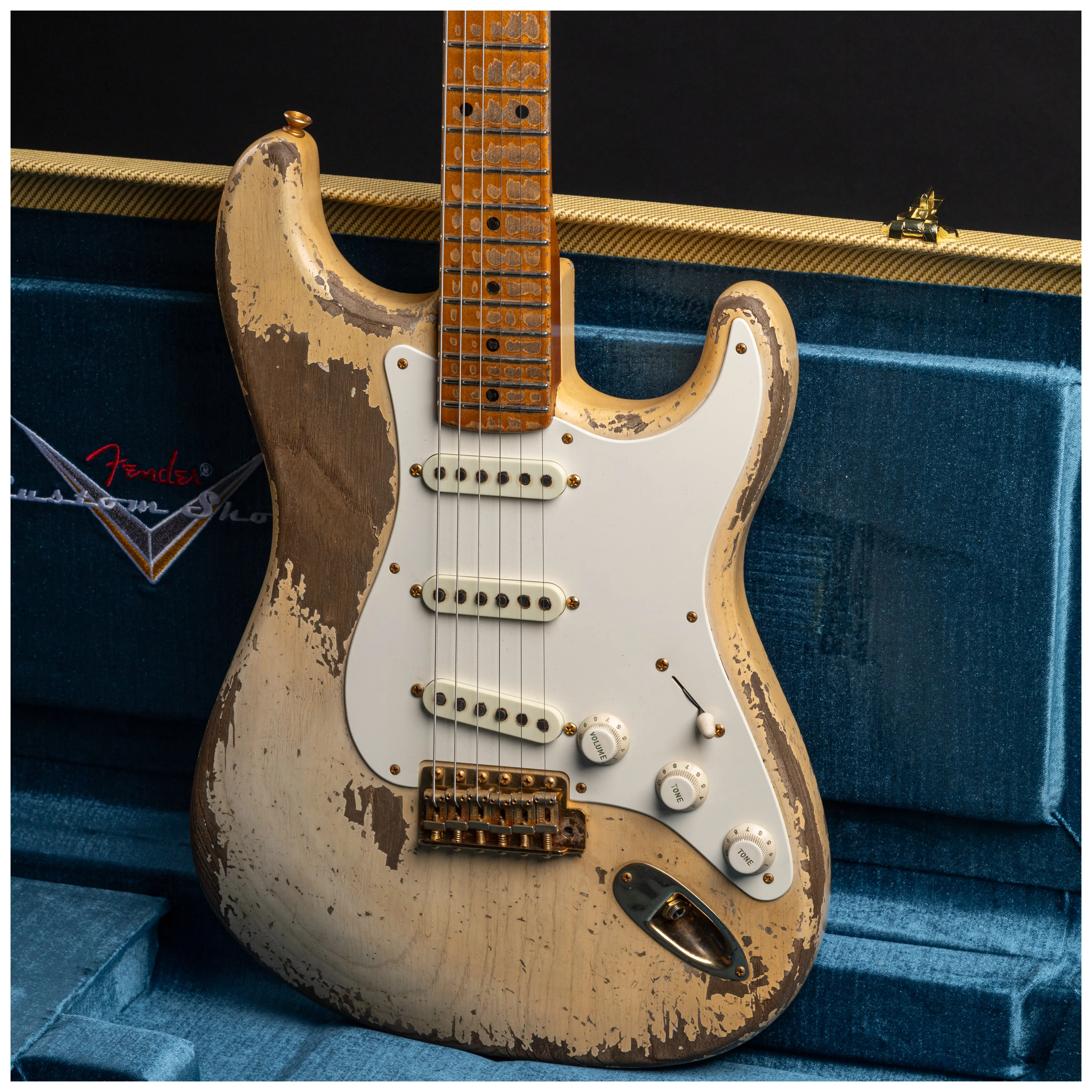 Fender Custom Shop 1955 Stratocaster HVREL WBL GH MBDW Heavy Relic Masterbuilt Dale Wilson 23