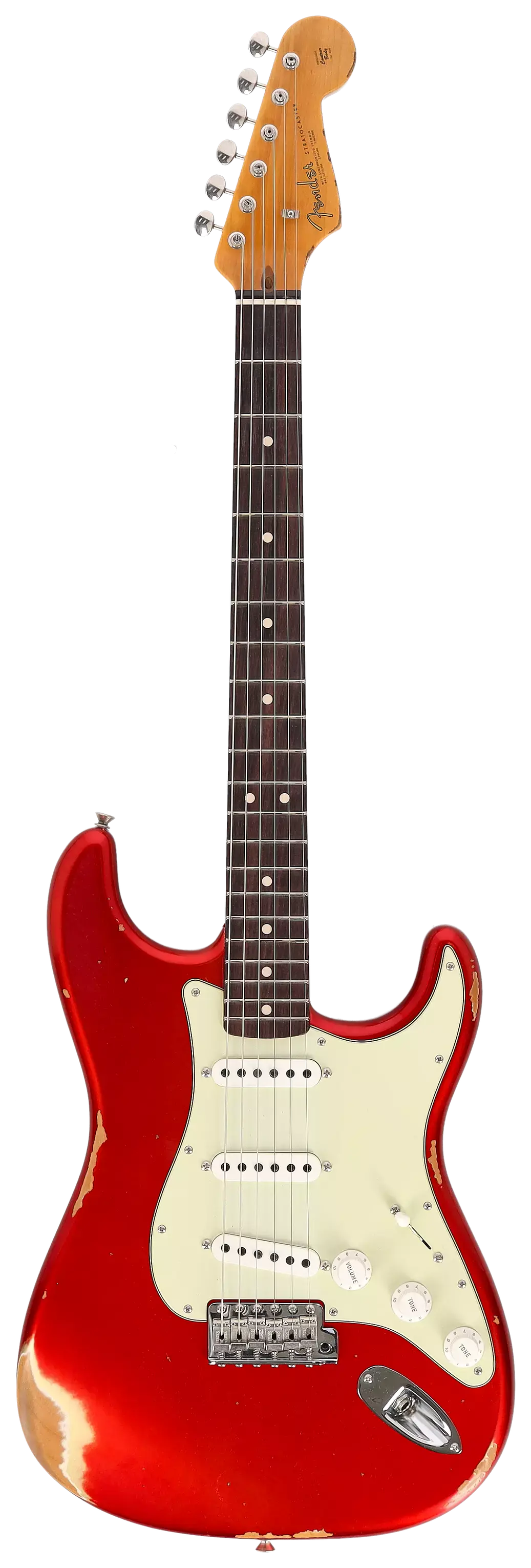 Fender Custom Shop 1963 Stratocaster Relic Aged Candy Apple Red Metallic