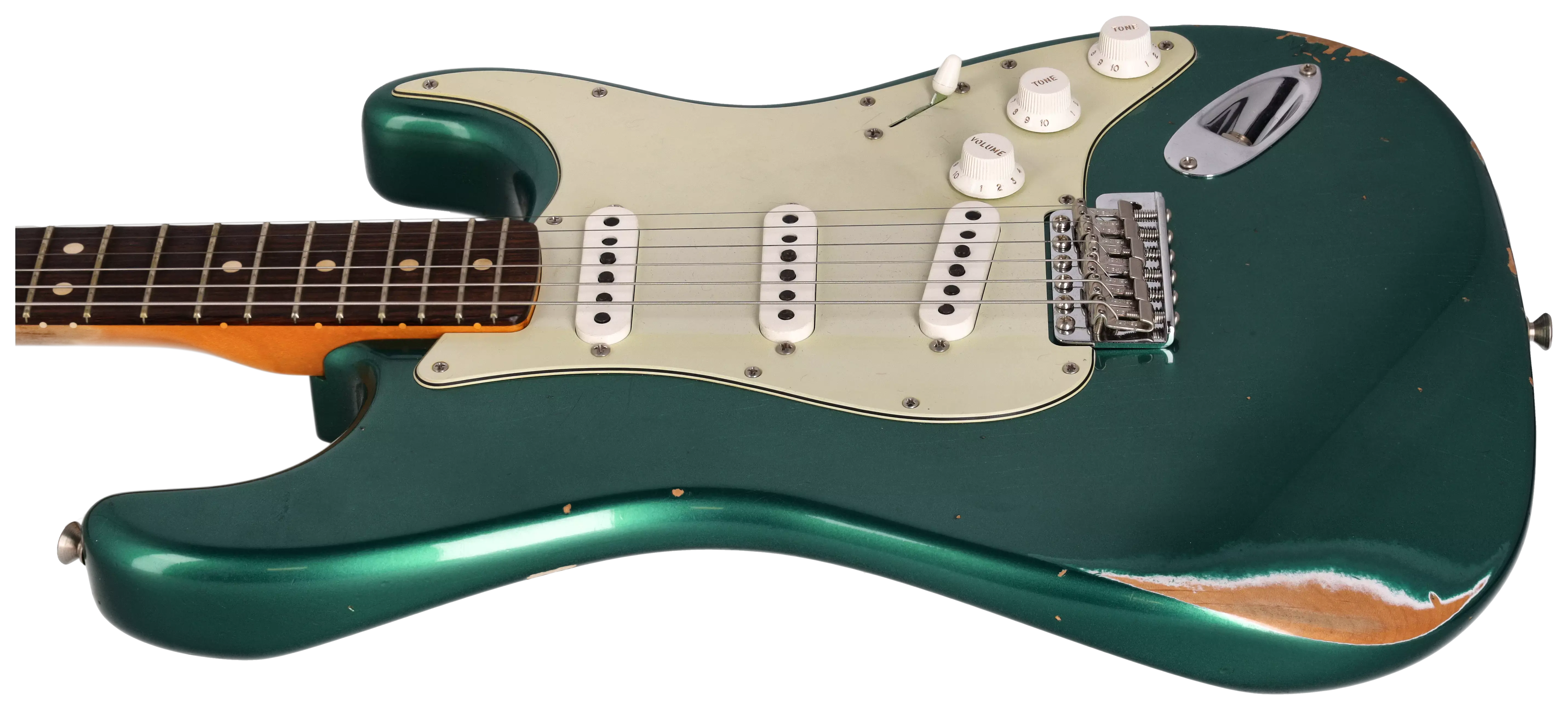 Fender Custom Shop 1963 Stratocaster Relic Aged British Racing Green Metallic #2 6