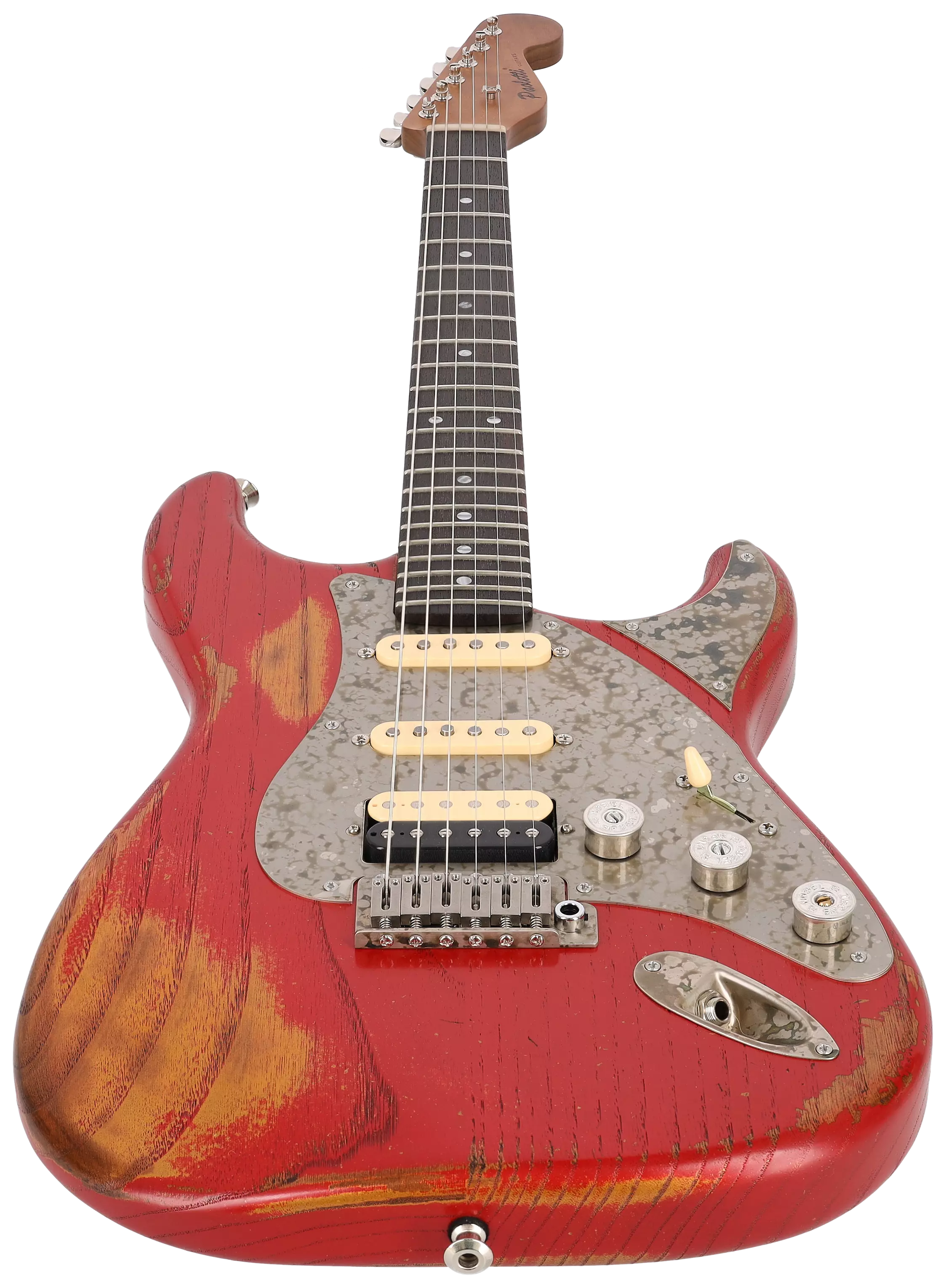 Paoletti Guitars Alfa Loft HSS Heavy Aged Gold Ruby #165522 3