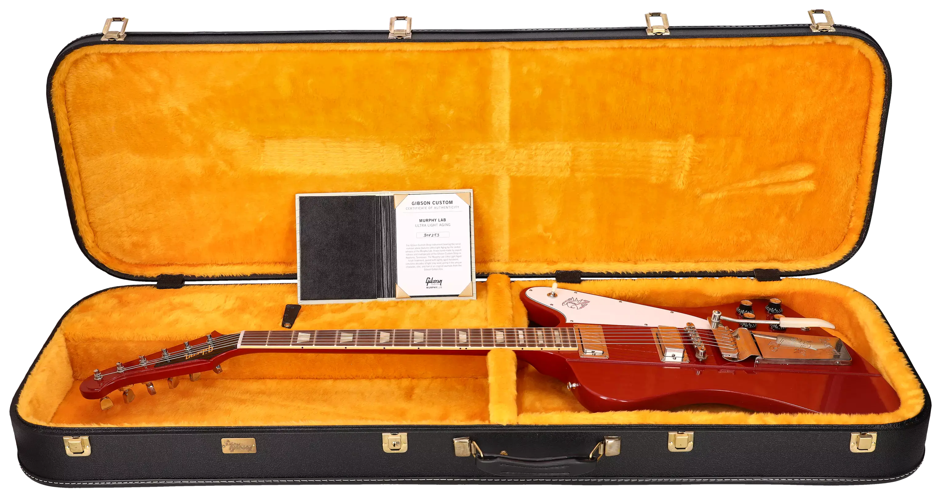 Gibson 1963 Firebird V Maestro Vibrola Ember Red Ultra Light Aged Murphy Lab #304283 16