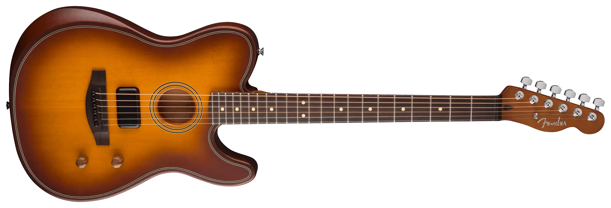 Fender Acoustasonic Standard Telecaster Honey Burst 2