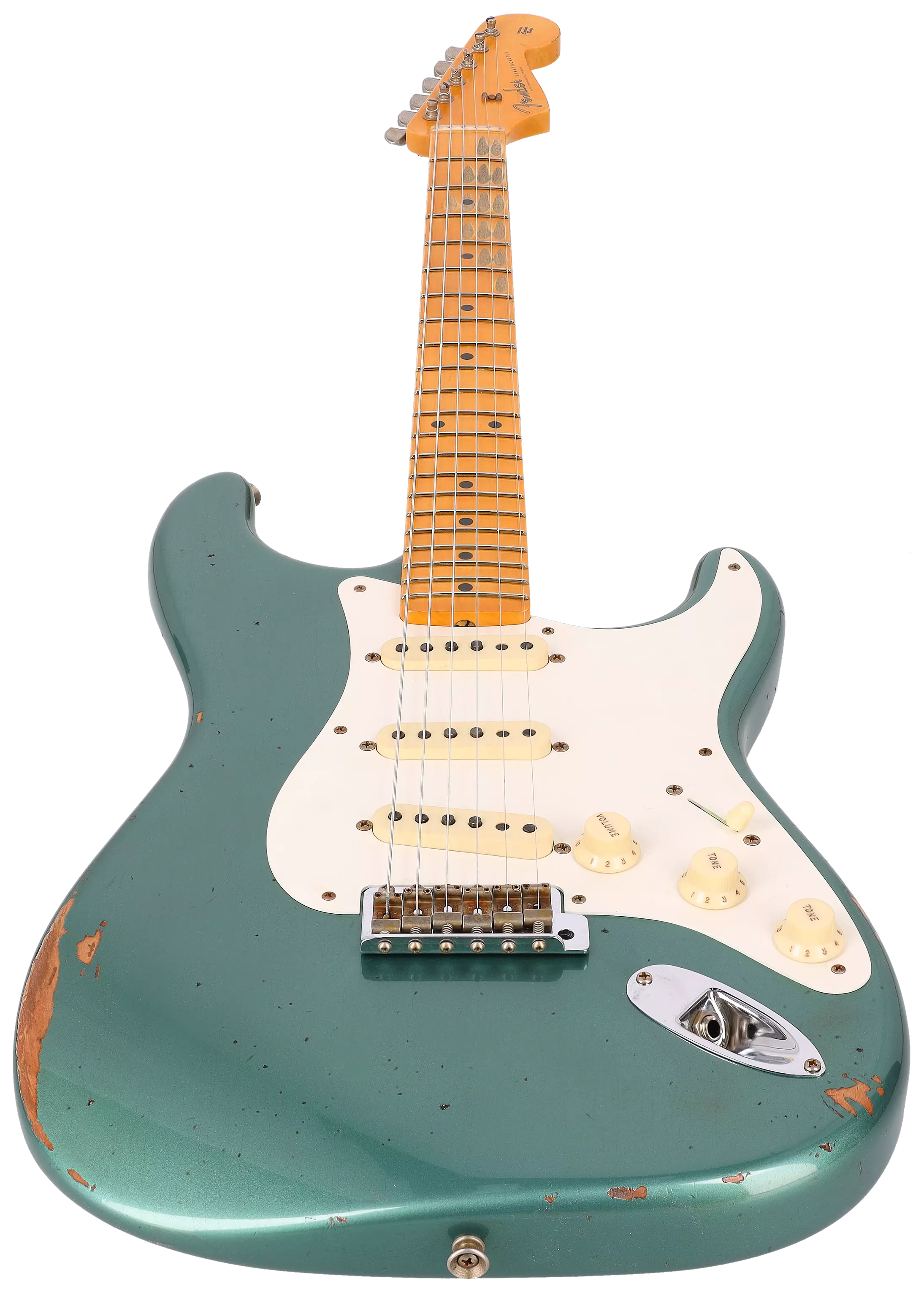 Fender LTD Custom Shop 57 Stratocaster Relic Faded Aged Sherwood Green Metallic 3