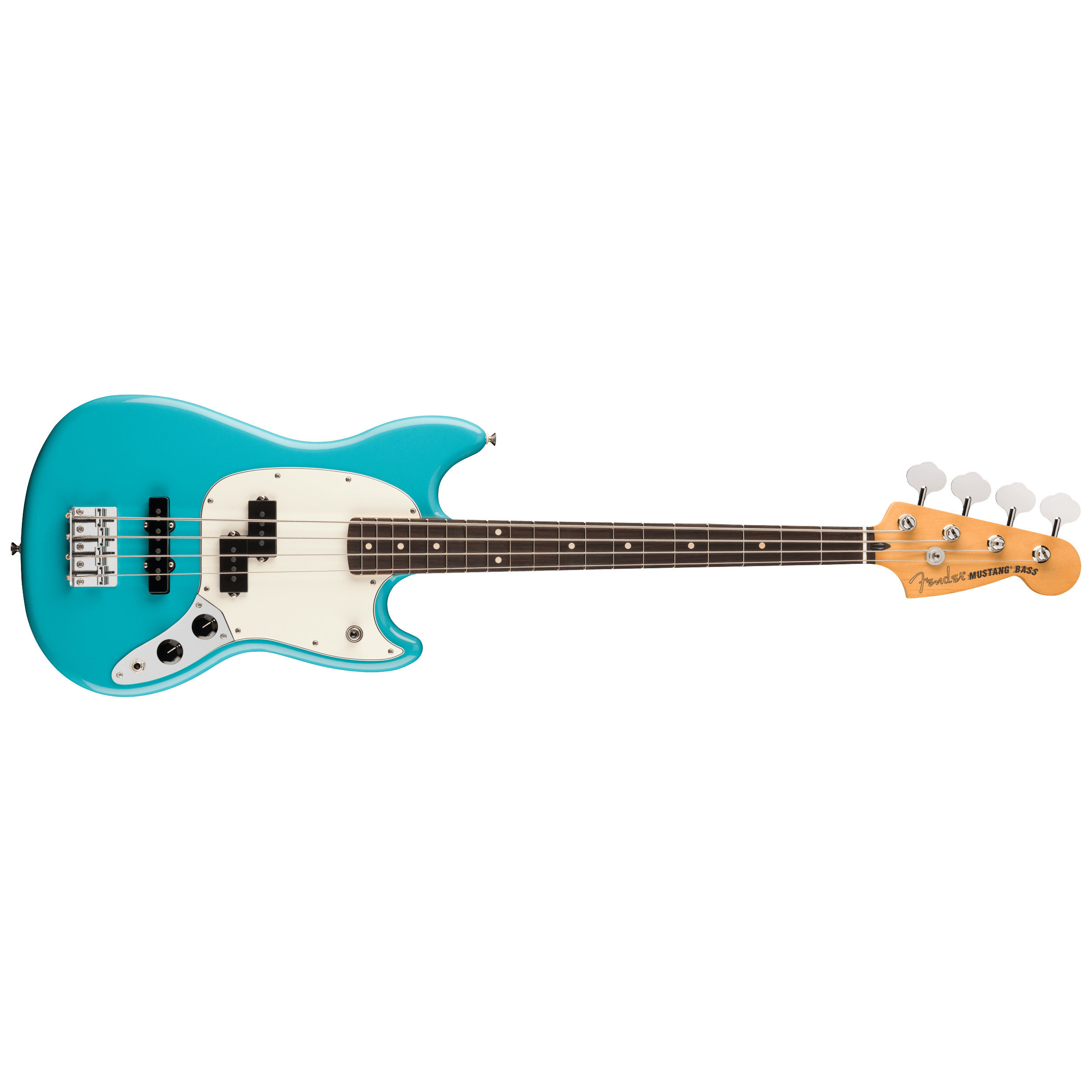 Fender Player II Mustang Bass PJ RW Aquatone Blue 5