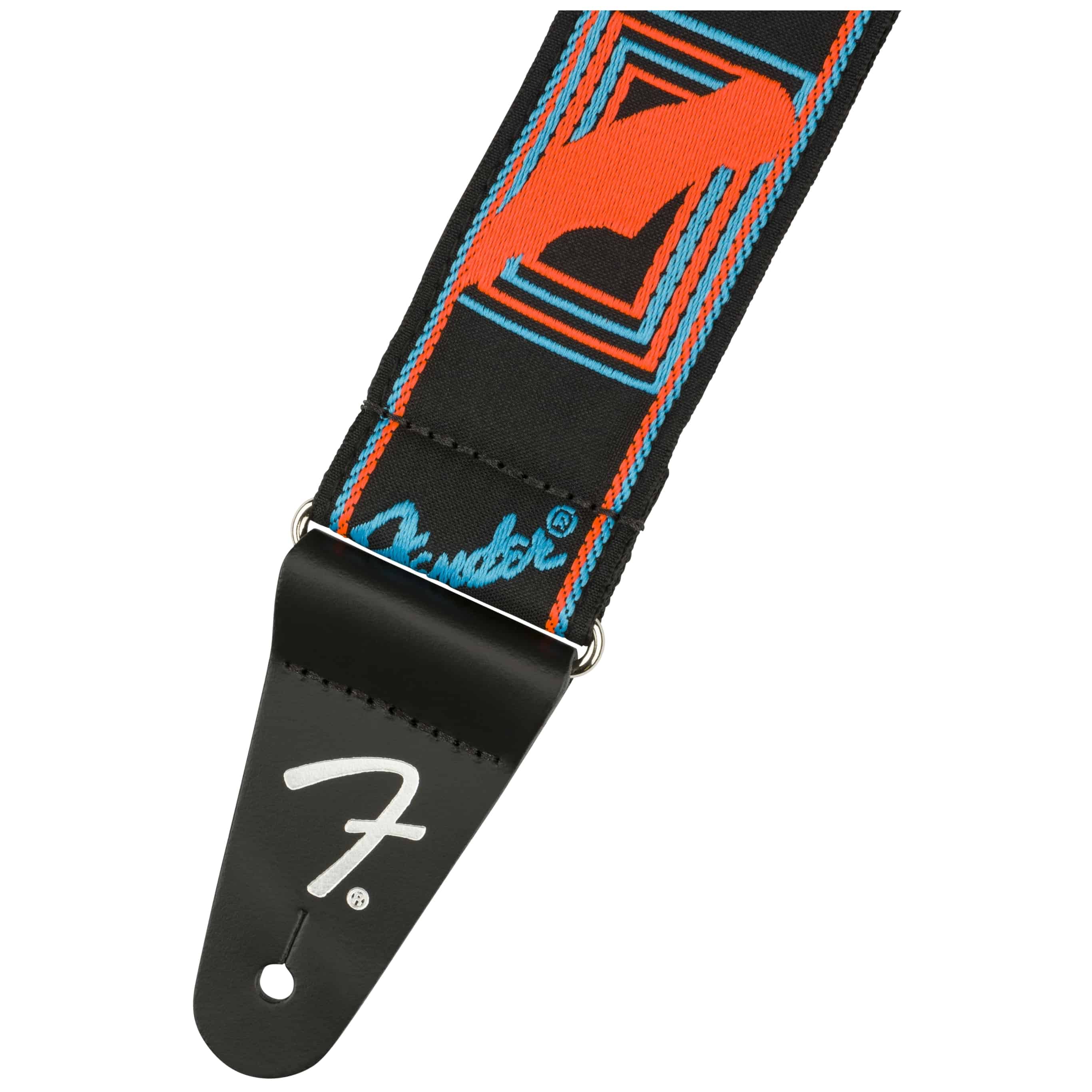 Fender Gitarrengurt Neon Monogrammed Strap Blue/Orange