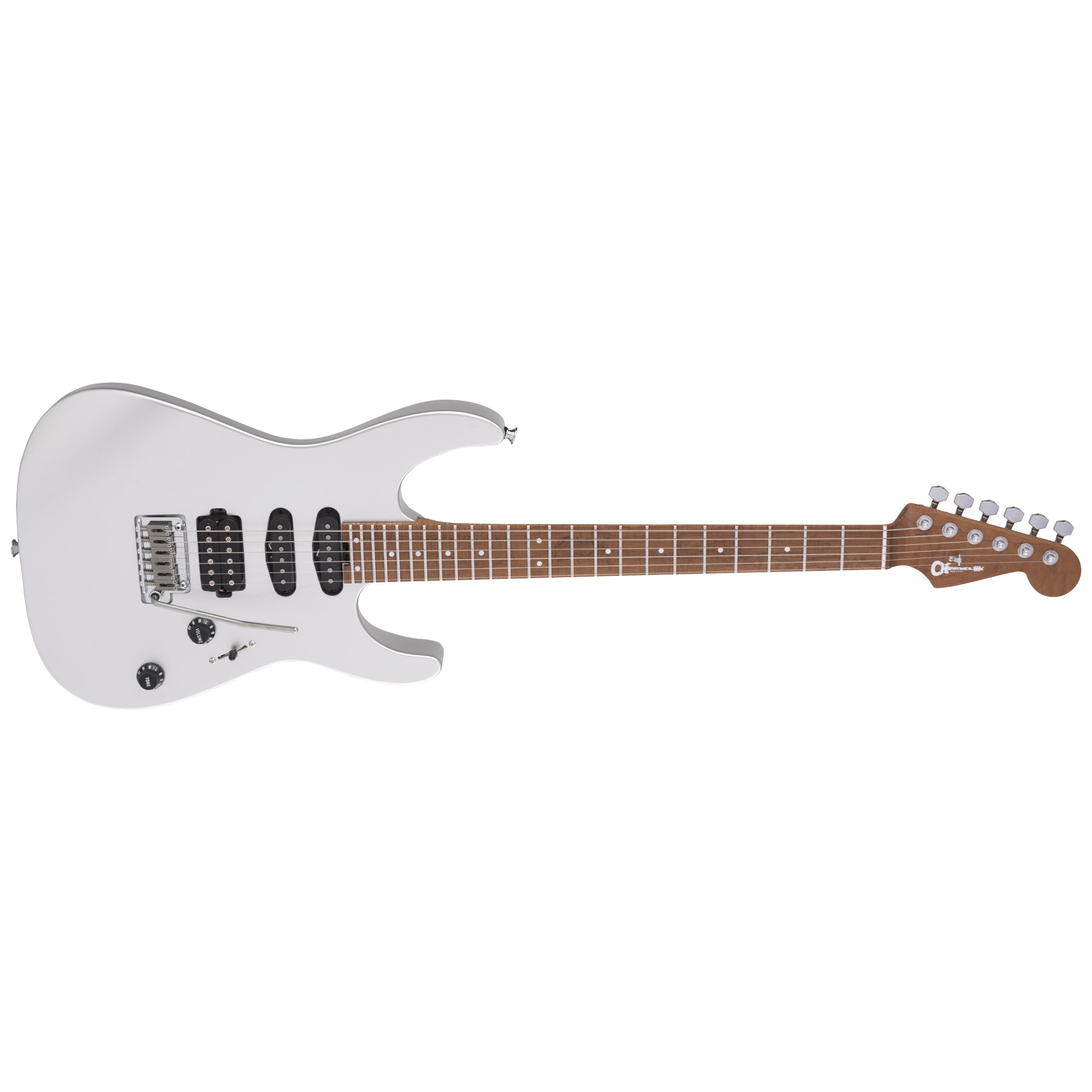 Charvel USA Select DK24 HSS 2PT CM Satin White 3