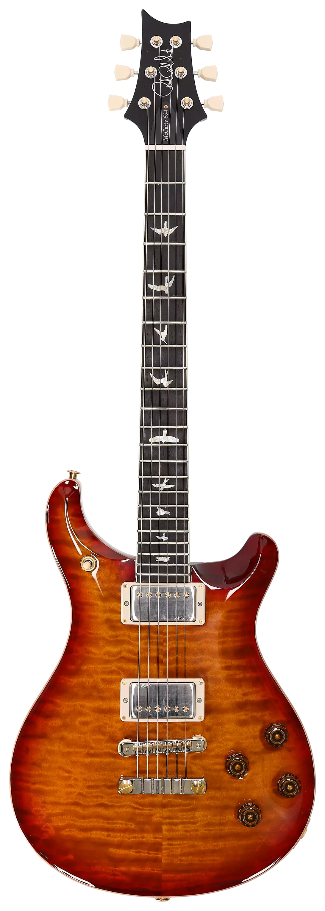 PRS McCarty 594 Dark Cherry Sunburst 10 Top Quilted Stained MN EB