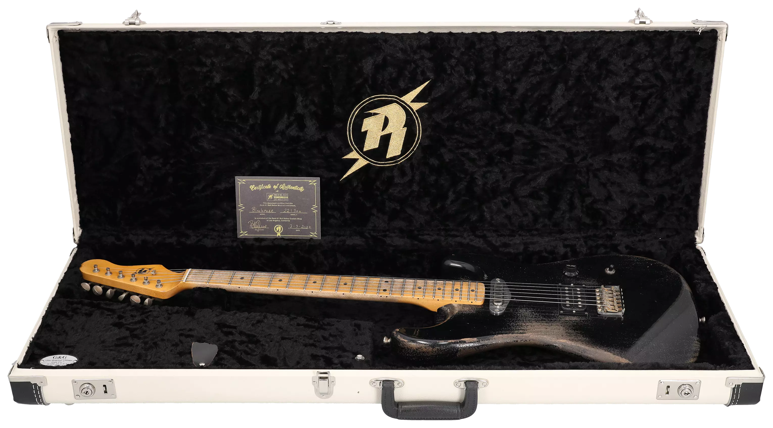 Rock N Roll Relics Blackmore Model HS Jet Black Heavy Aged#1 9