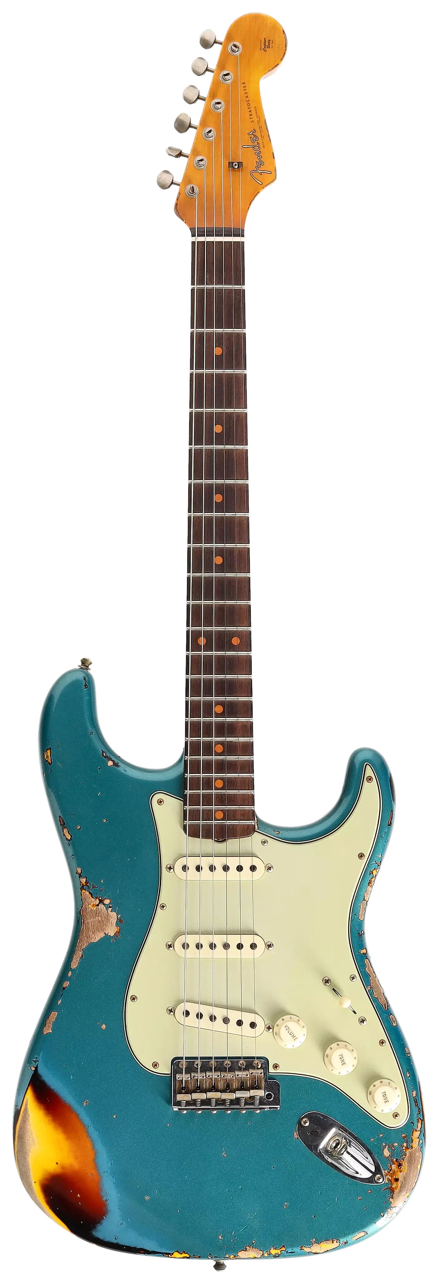 Fender LTD Custom Shop Roasted 62 Stratocaster Heavy Relic Aged Ocean Turquoise over 3-CS