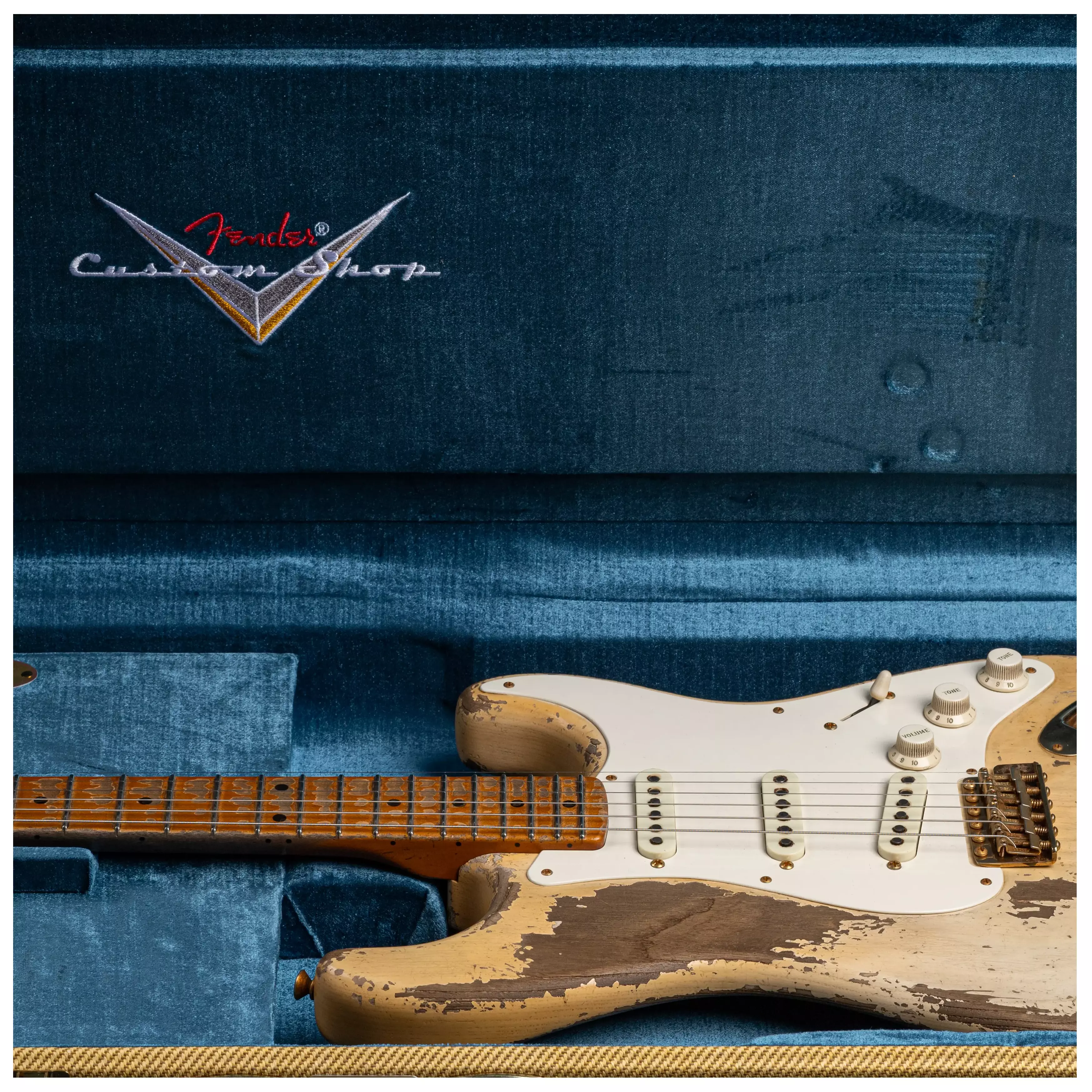 Fender Custom Shop 1955 Stratocaster HVREL WBL GH MBDW Heavy Relic Masterbuilt Dale Wilson #CZ575736 28