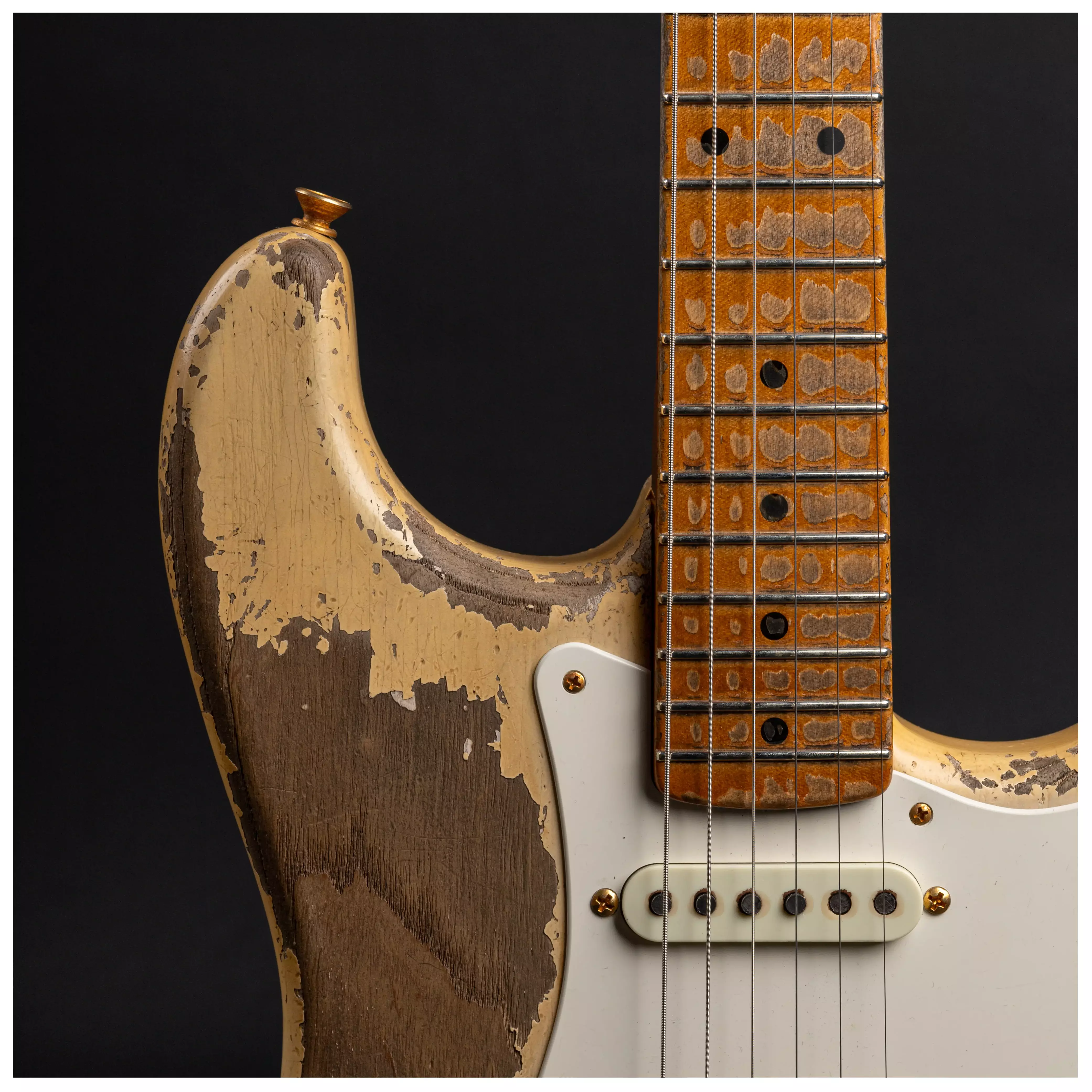 Fender Custom Shop 1955 Stratocaster HVREL WBL GH MBDW Heavy Relic Masterbuilt Dale Wilson #CZ575736 36