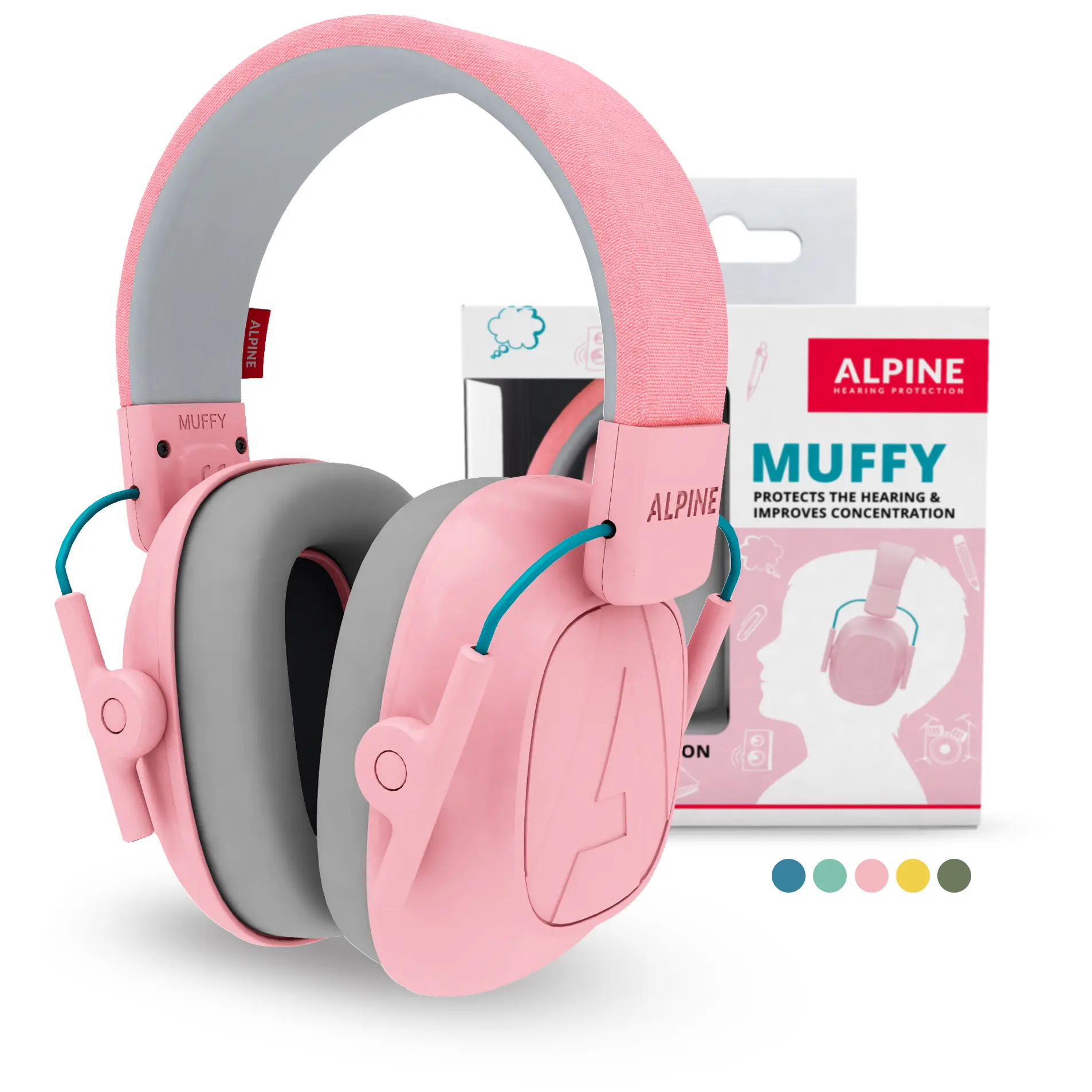 Alpine Hearing Protection Muffy Kids Pink 3