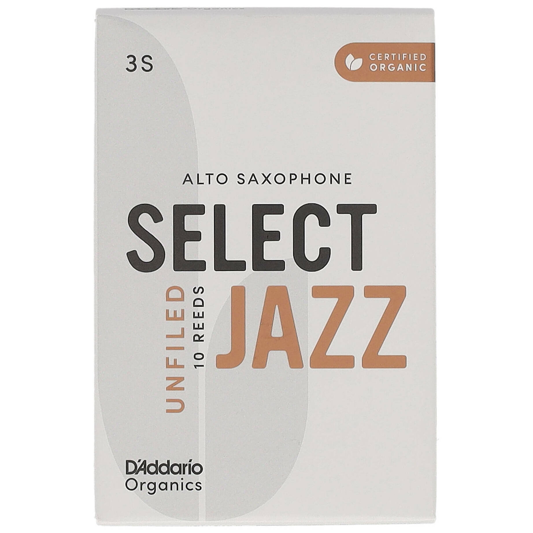 D’Addario Woodwinds Organic Select Jazz Unfiled - Alt Saxophone 3S - 10er pack