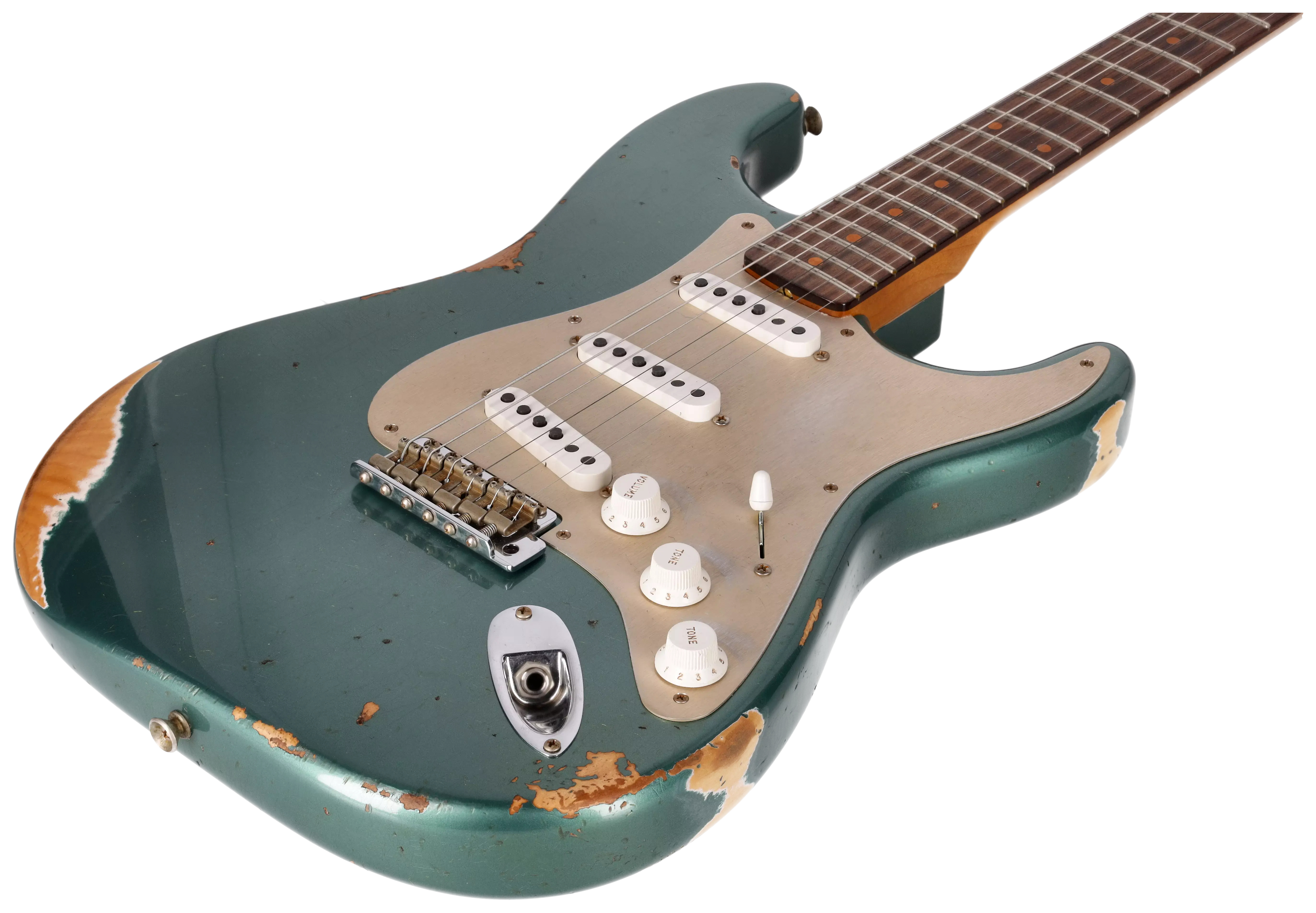 Fender Custom Shop 1959 Stratocaster RW Roasted Heavy Relic Aged Sherwood Green Metallic #2 4