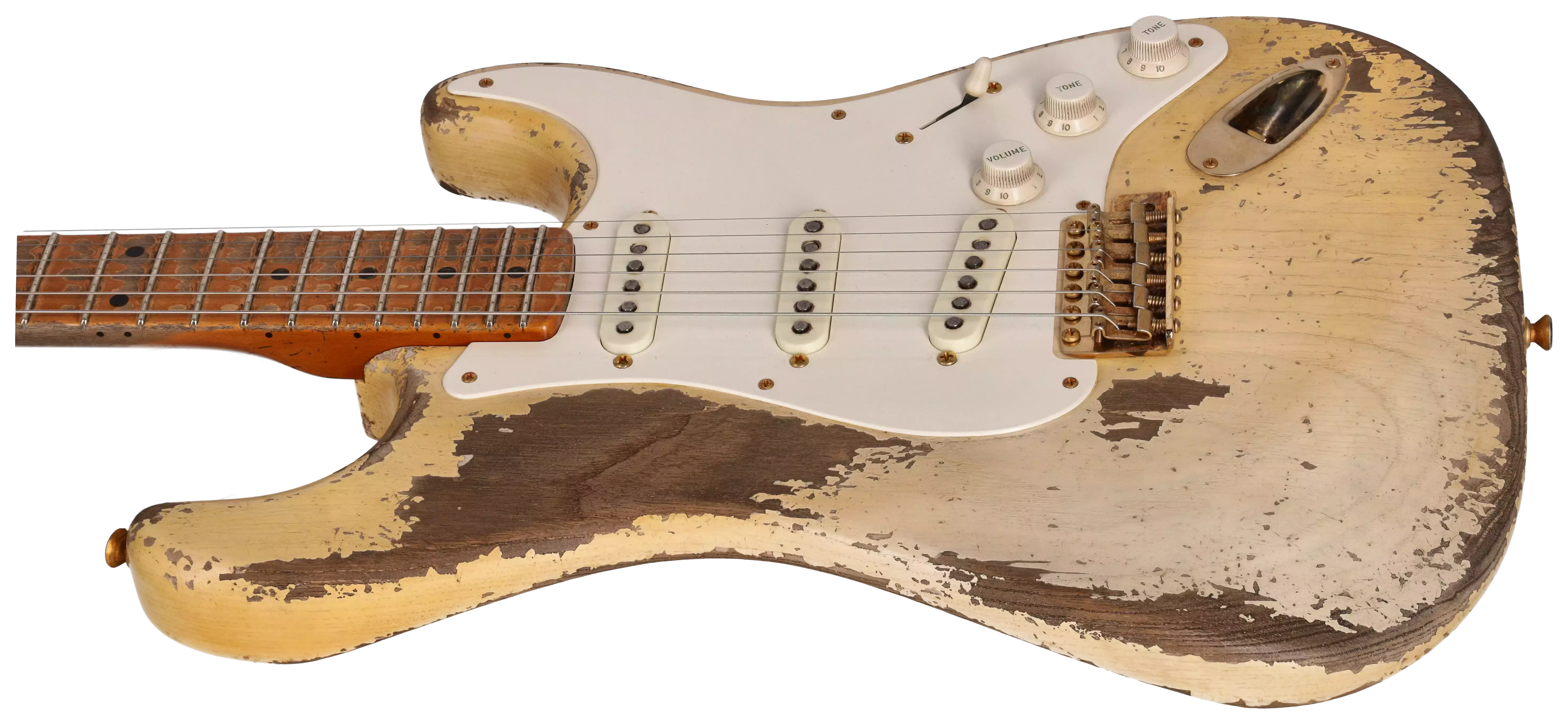 Fender Custom Shop 1955 Stratocaster HVREL WBL GH MBDW Heavy Relic Masterbuilt Dale Wilson #CZ575736 6