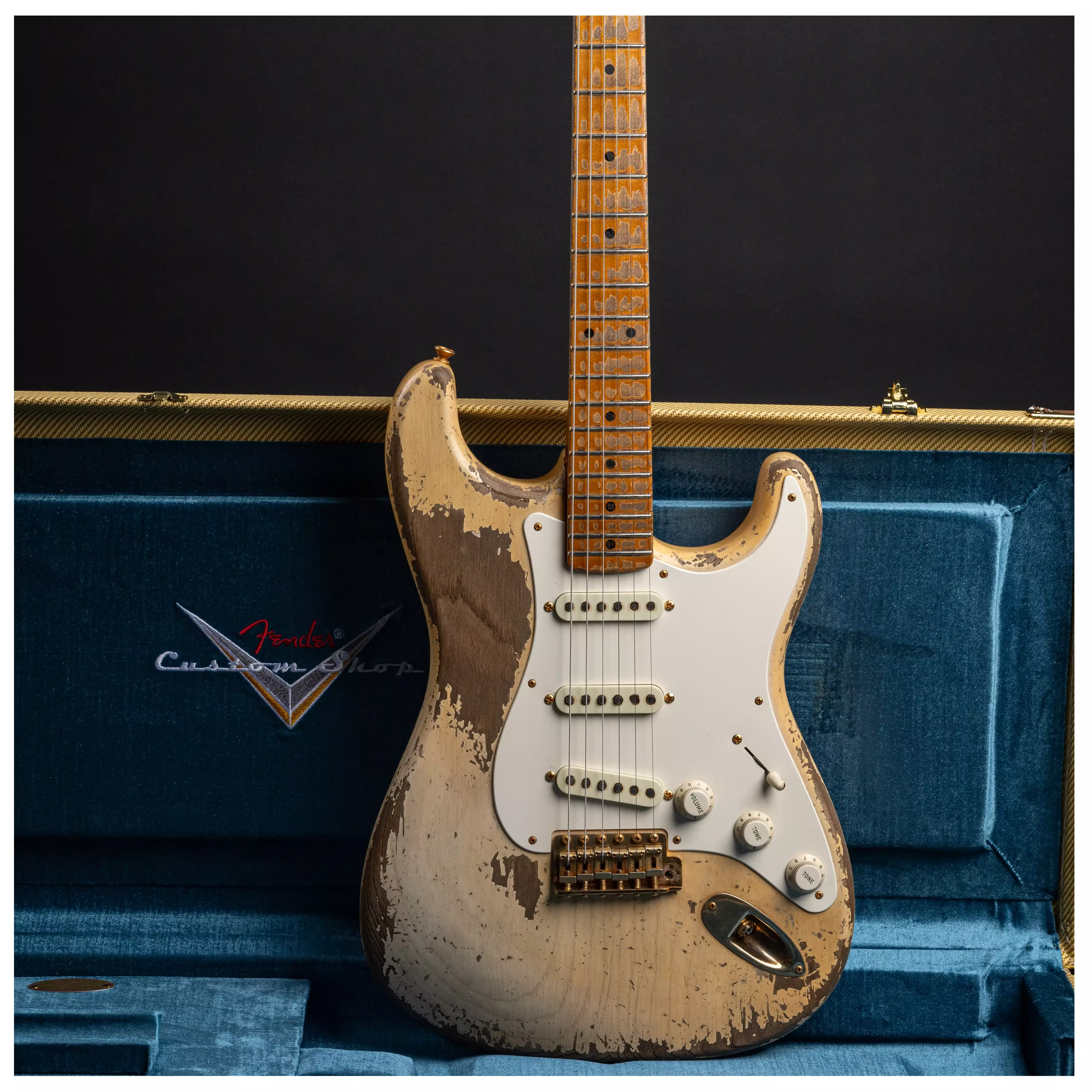 Fender Custom Shop 1955 Stratocaster HVREL WBL GH MBDW Heavy Relic Masterbuilt Dale Wilson #CZ575736 24