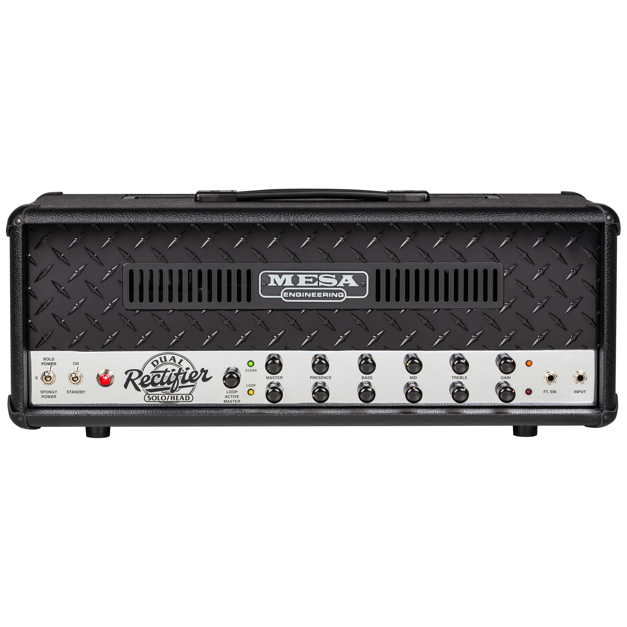 Mesa/Boogie Dual Rectifier 90s 2-Channel Black Bronco Chrome Chassis