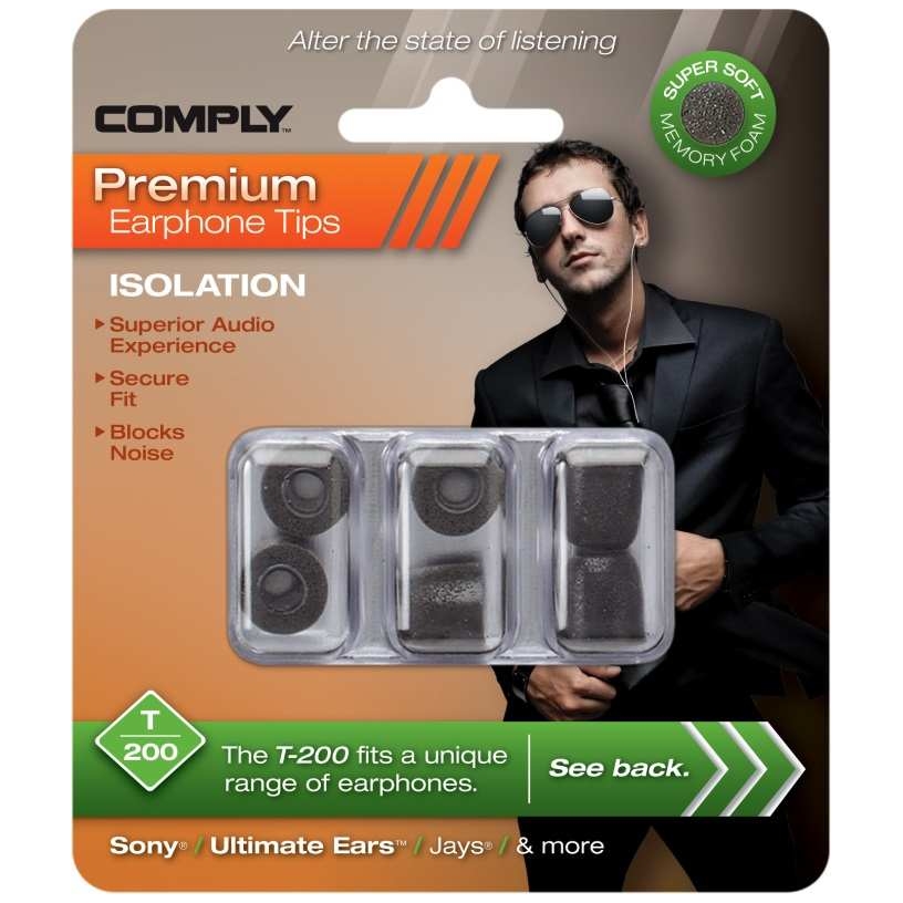 Comply - Comply T-200 Black Small - 0