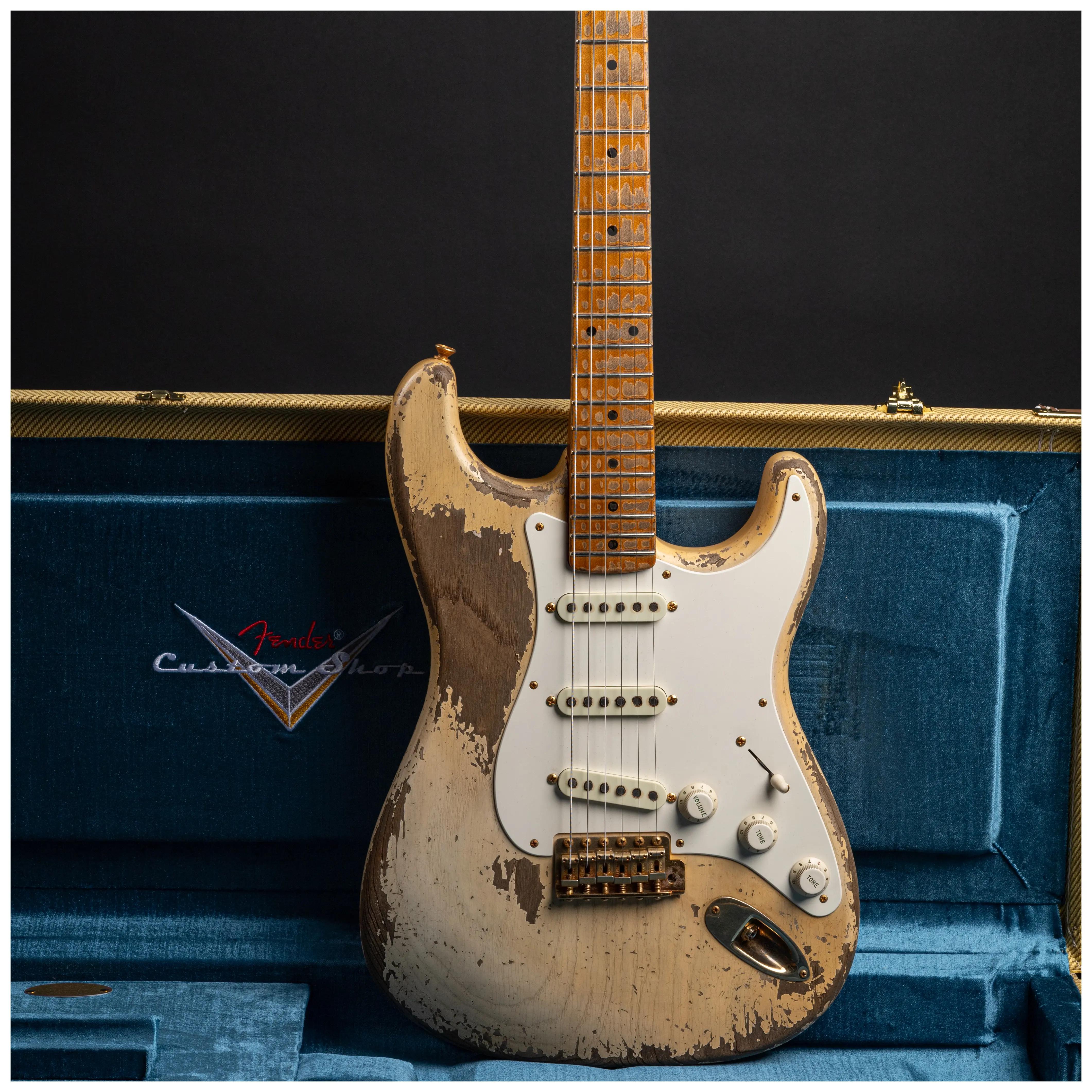 Fender Custom Shop 1955 Stratocaster HVREL WBL GH MBDW Heavy Relic Masterbuilt Dale Wilson 24