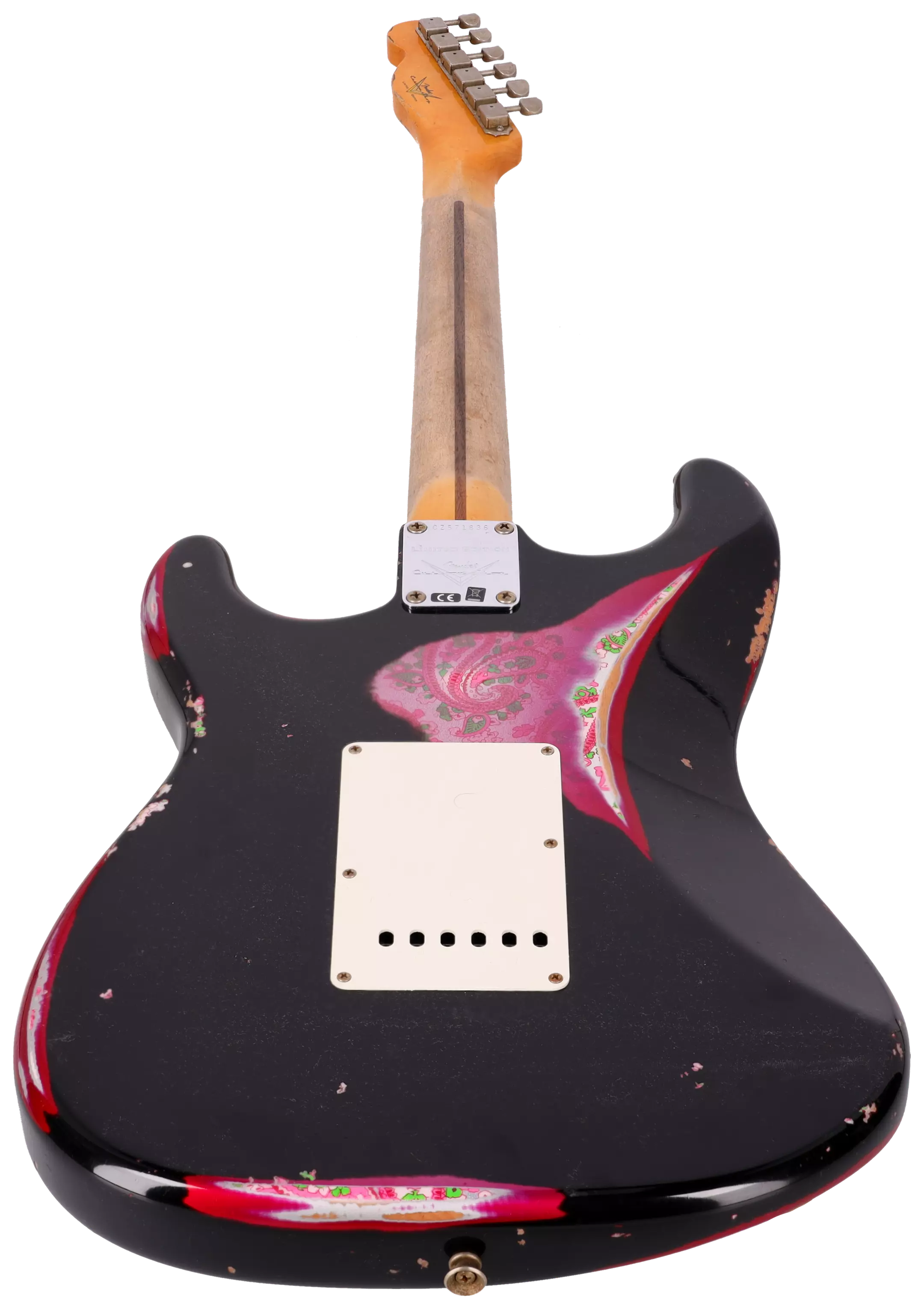 Fender LTD Custom Shop Mischief Maker Heavy Relic Aged Black over Pink Paisley 4