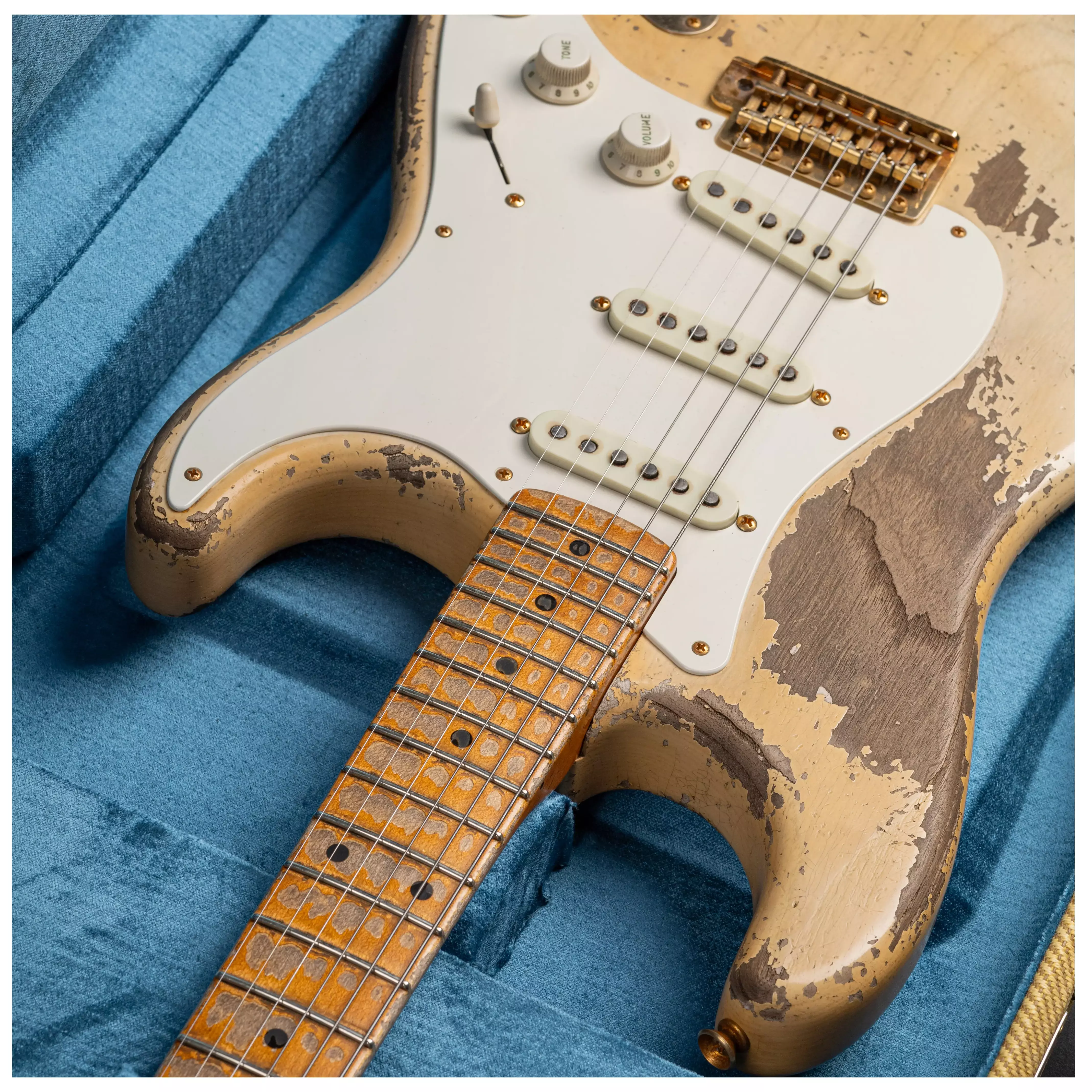 Fender Custom Shop 1955 Stratocaster HVREL WBL GH MBDW Heavy Relic Masterbuilt Dale Wilson #CZ575736 31