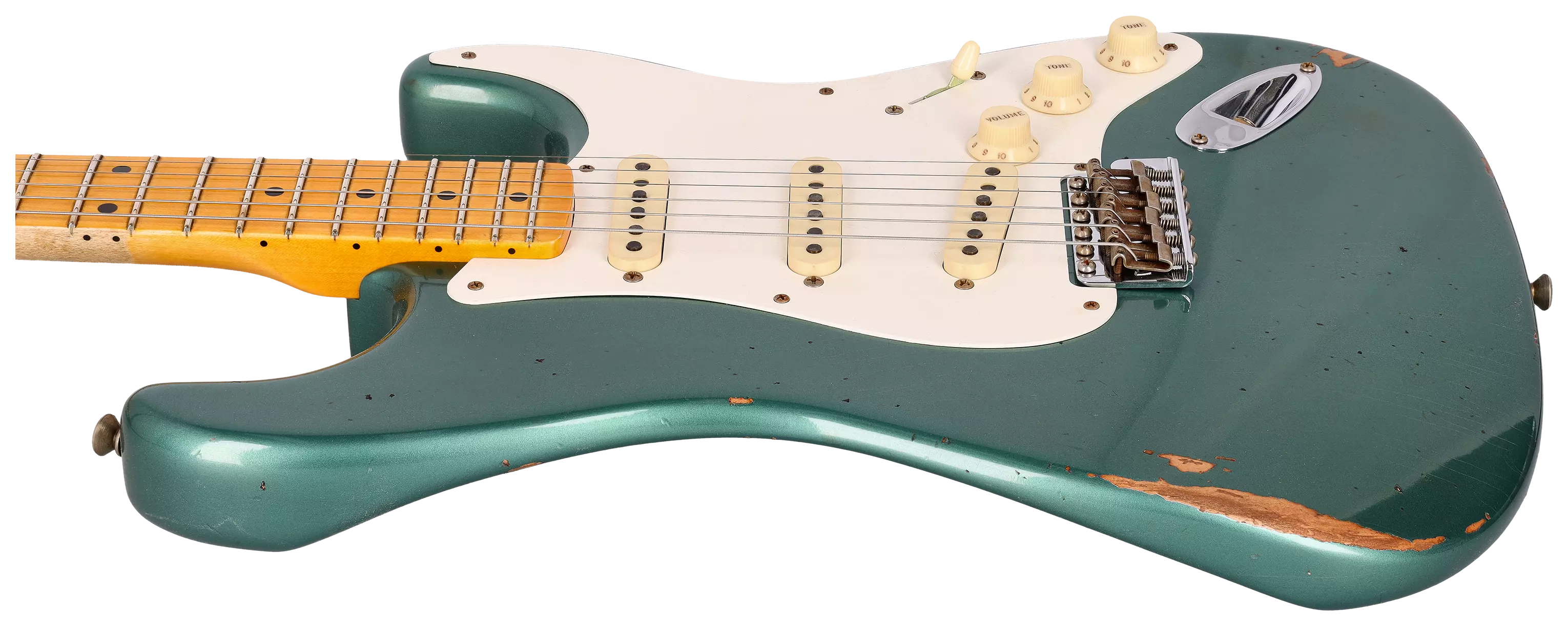 Fender LTD Custom Shop 57 Stratocaster Relic Faded Aged Sherwood Green Metallic 8