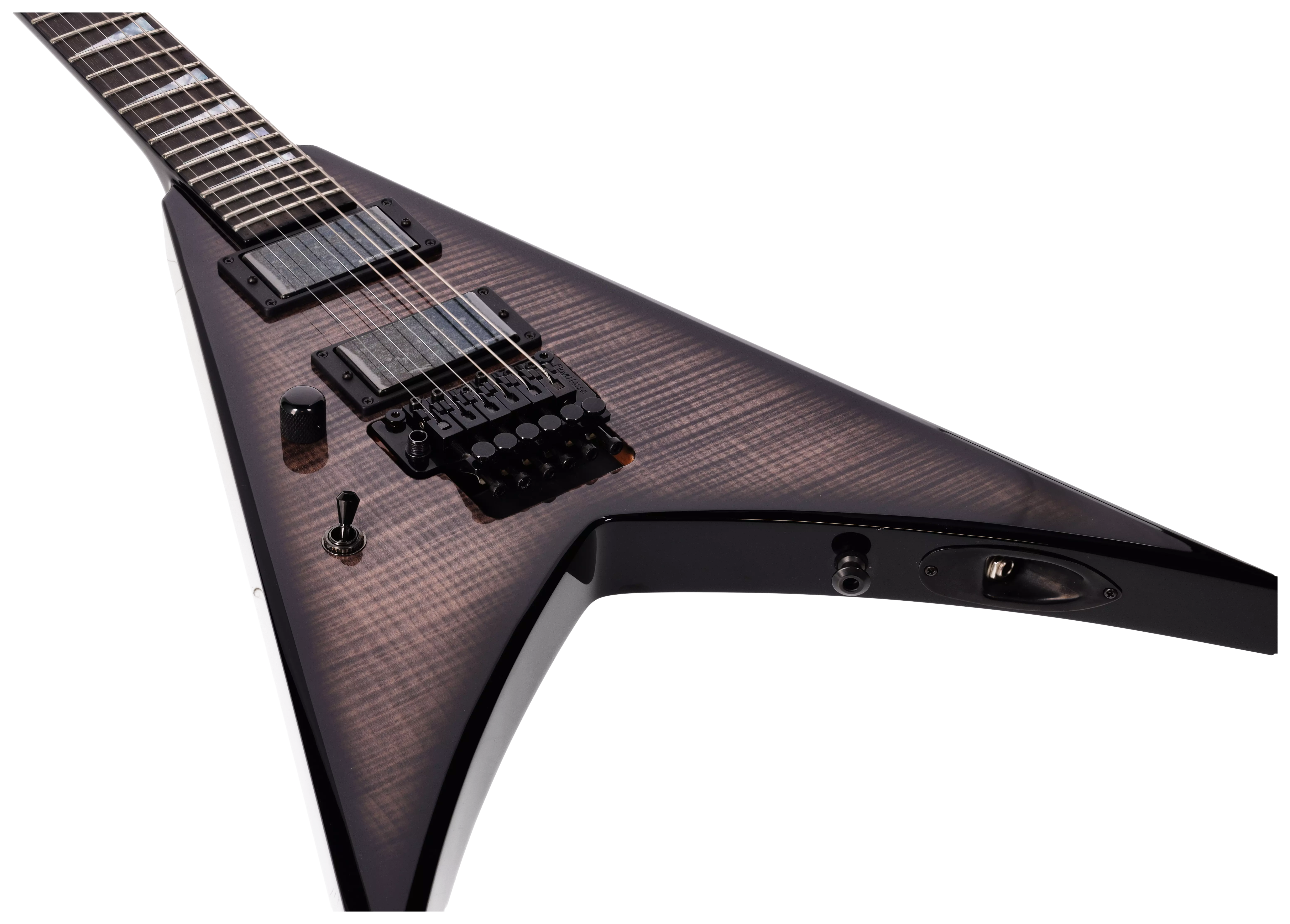 Jackson Custom Shop King V FR 2H LH Trans Black 3