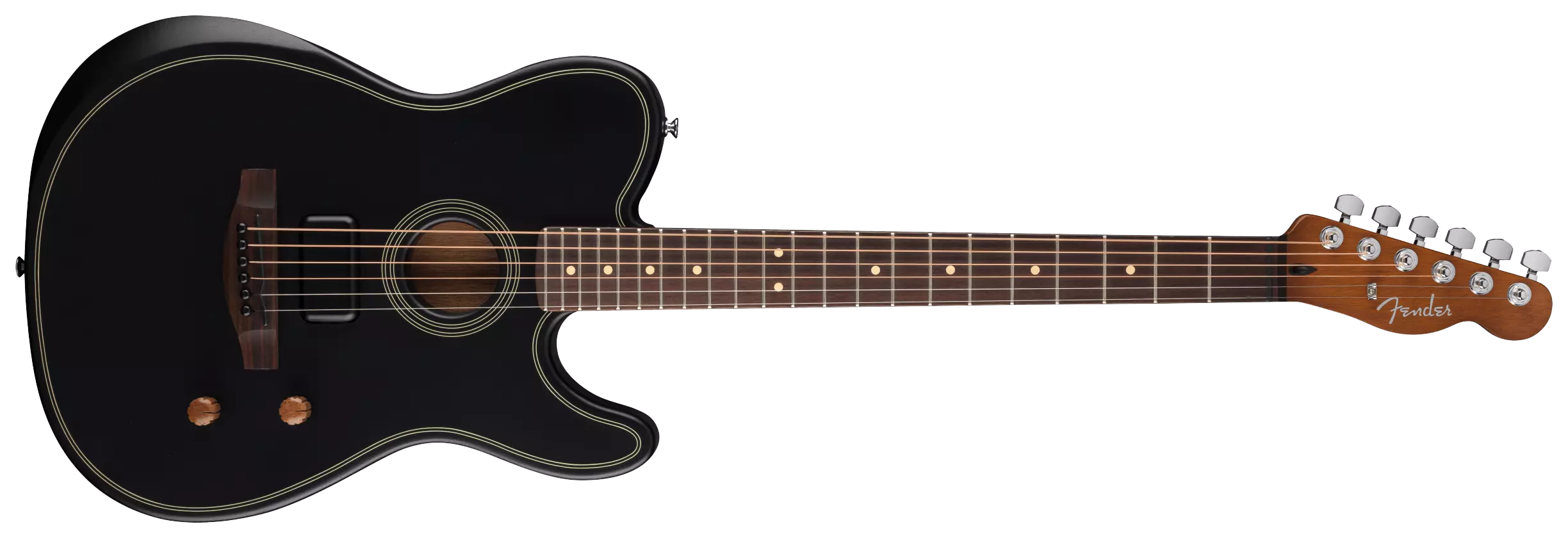 Fender Acoustasonic Standard Telecaster Black 2