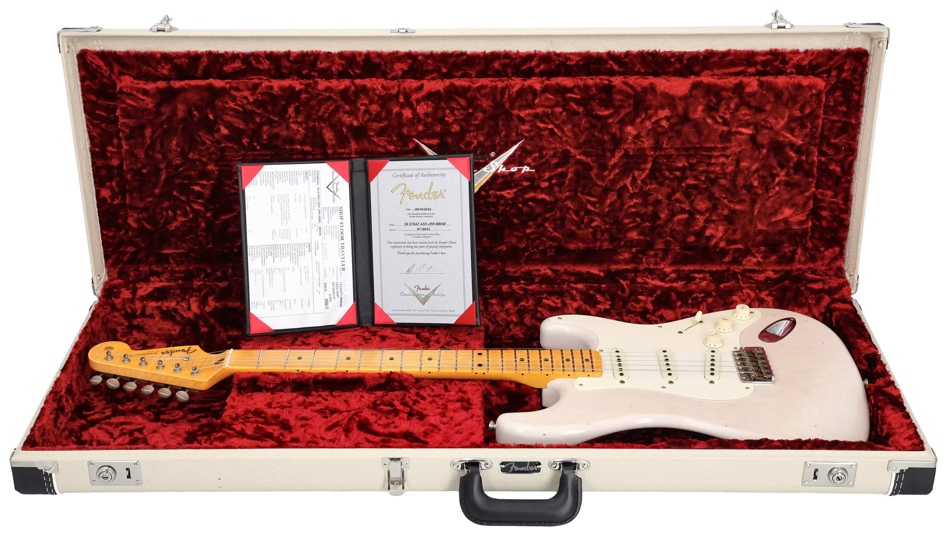 Fender Custom Shop 1958 Stratocaster RW Journeyman Relic ASH AWBL MBKM Masterbuilt Kyle McMillin #R811043 10