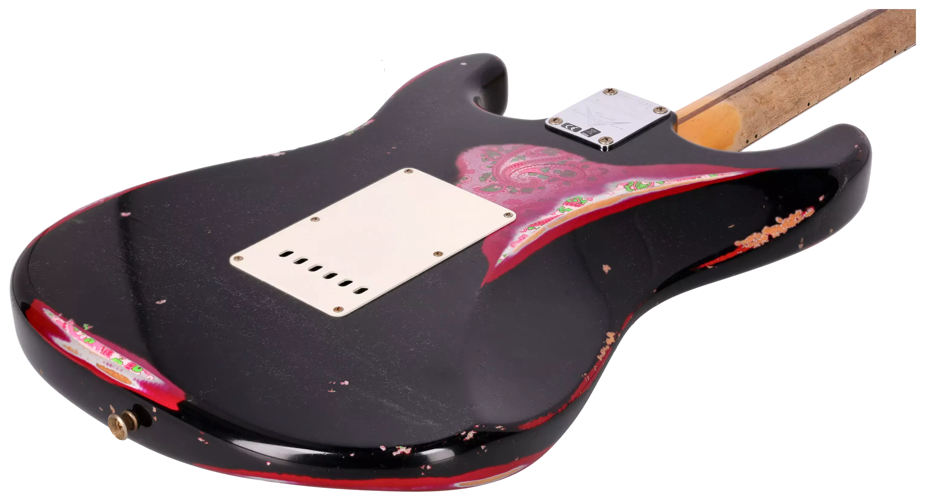 Fender LTD Custom Shop Mischief Maker Heavy Relic Aged Black over Pink Paisley 13