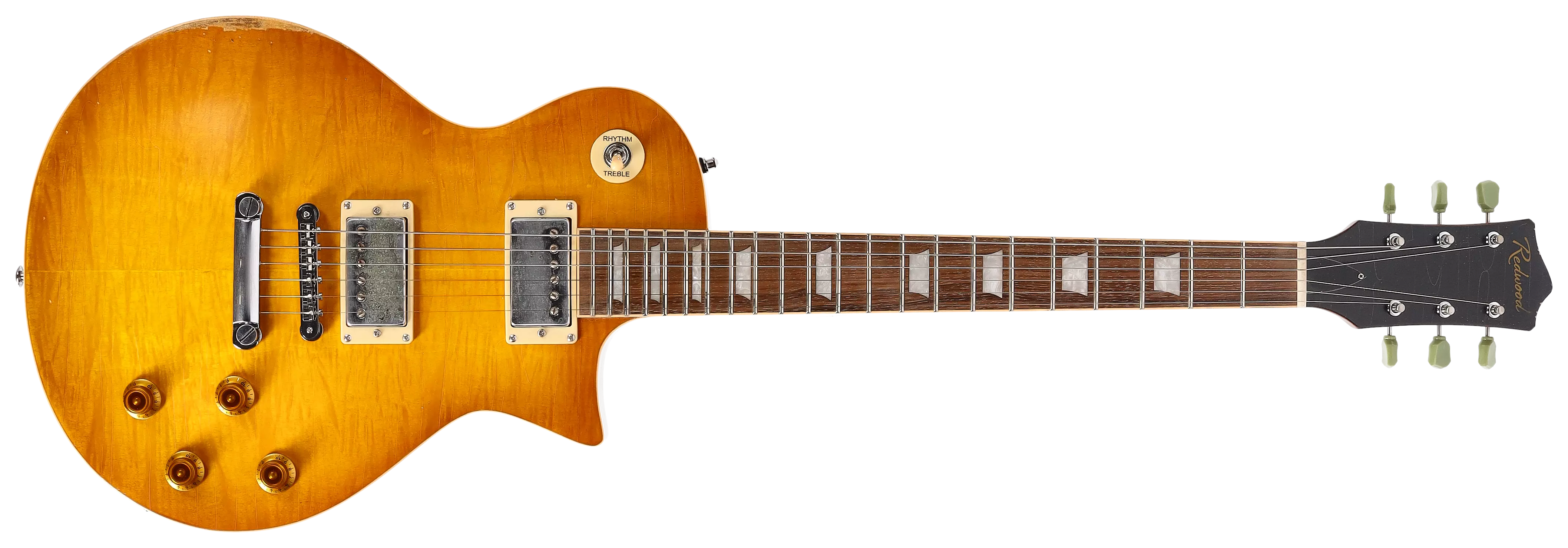 Redwood Relics LP-Style Dirty Lemon Burst 1