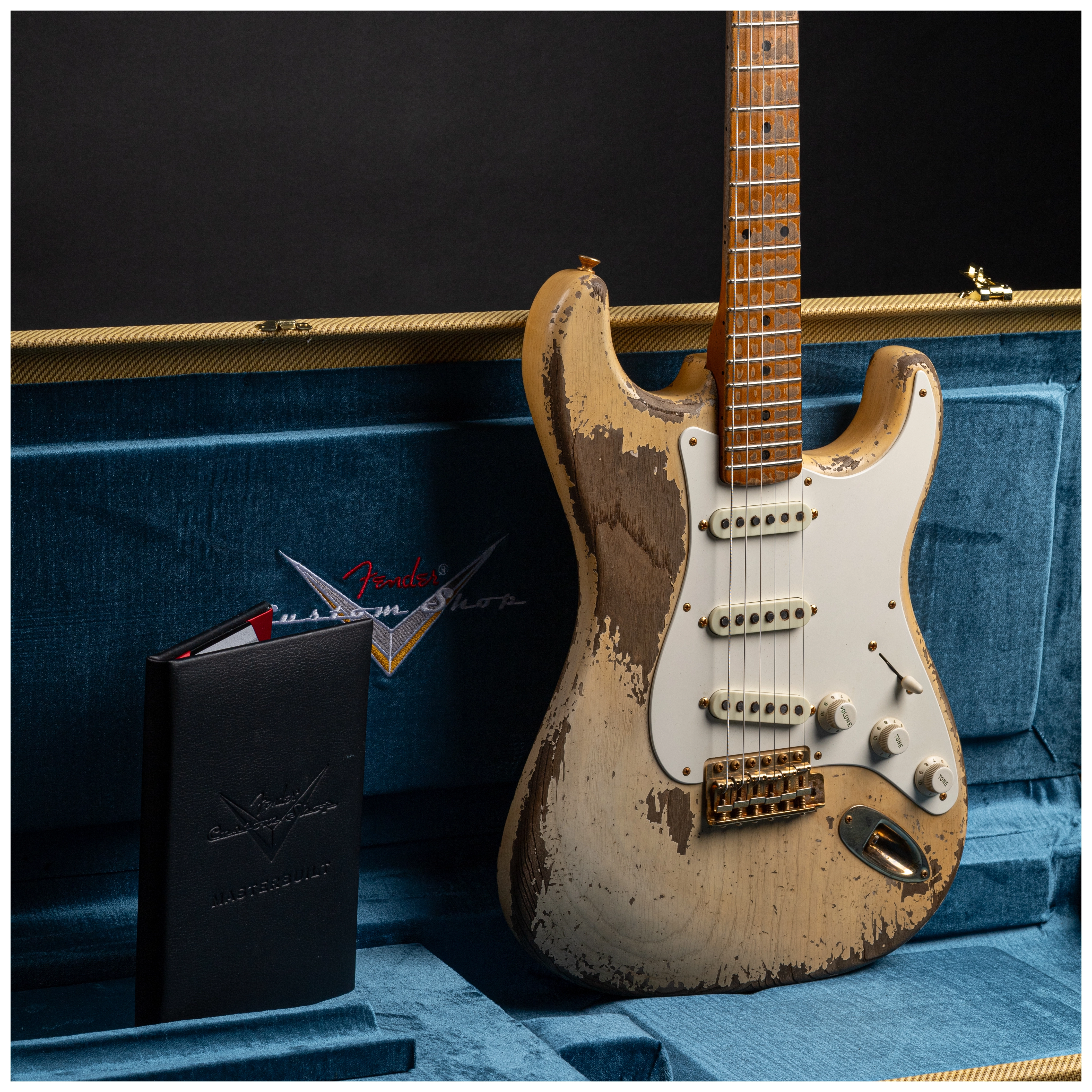 Fender Custom Shop 1955 Stratocaster HVREL WBL GH MBDW Heavy Relic Masterbuilt Dale Wilson 26