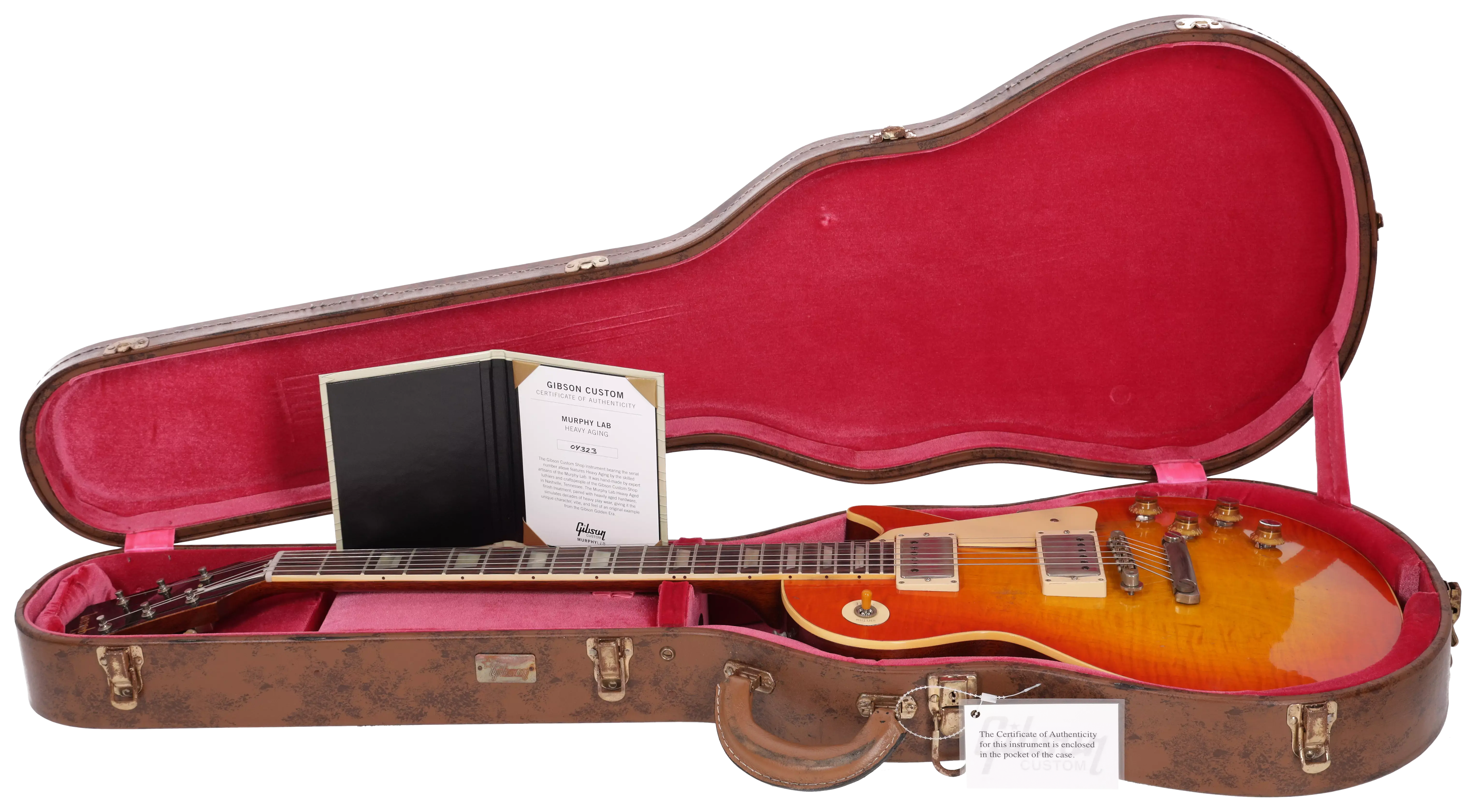 Gibson 1960 Les Paul Standard Reissue Heavy Aged Tangerine Burst Murphy Lab #1 19