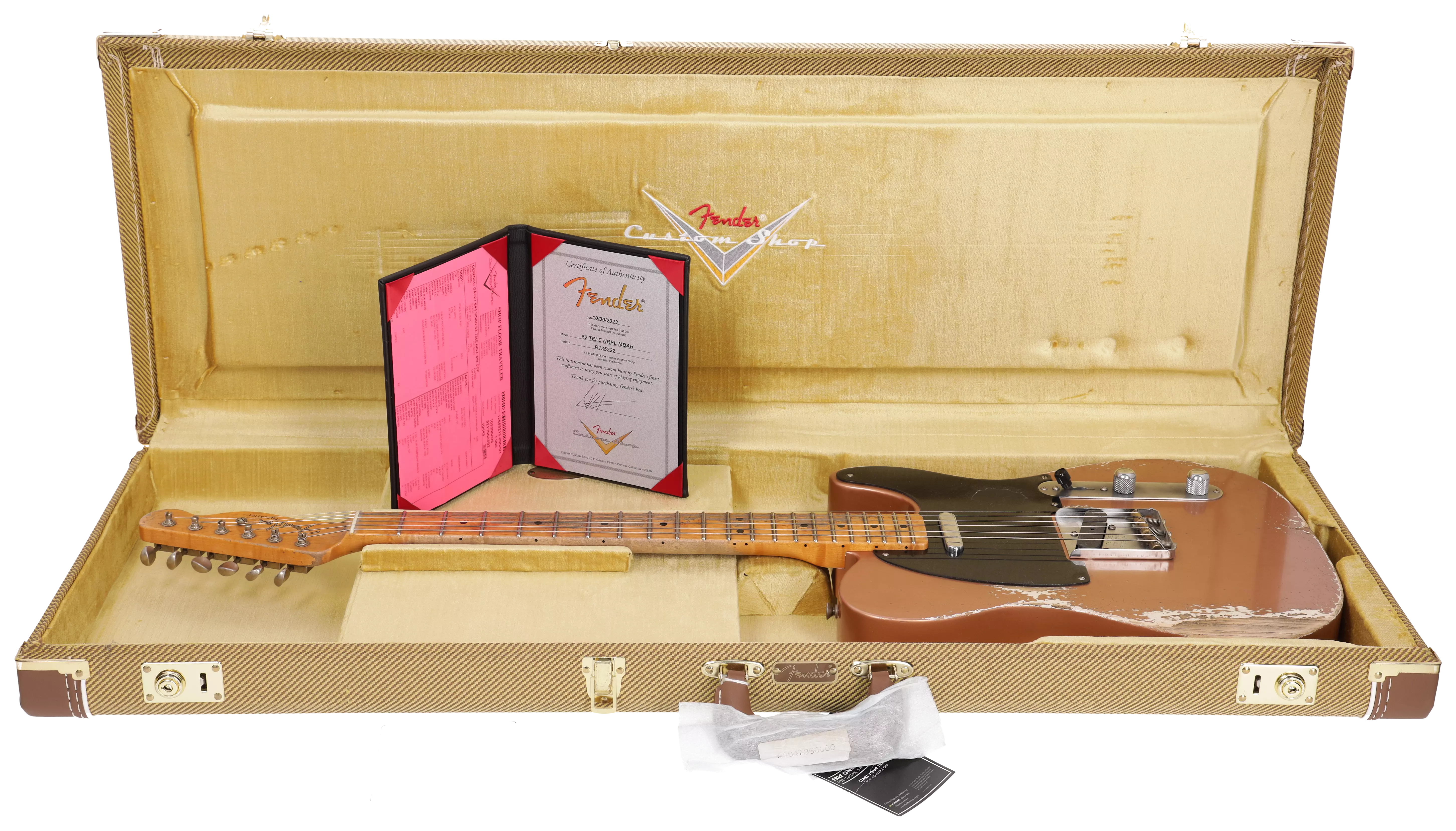 Fender Custom Shop 1952 Telecaster HVREL COP MBAH Heavy Relic Masterbuilt Andy Hicks #R135222 19