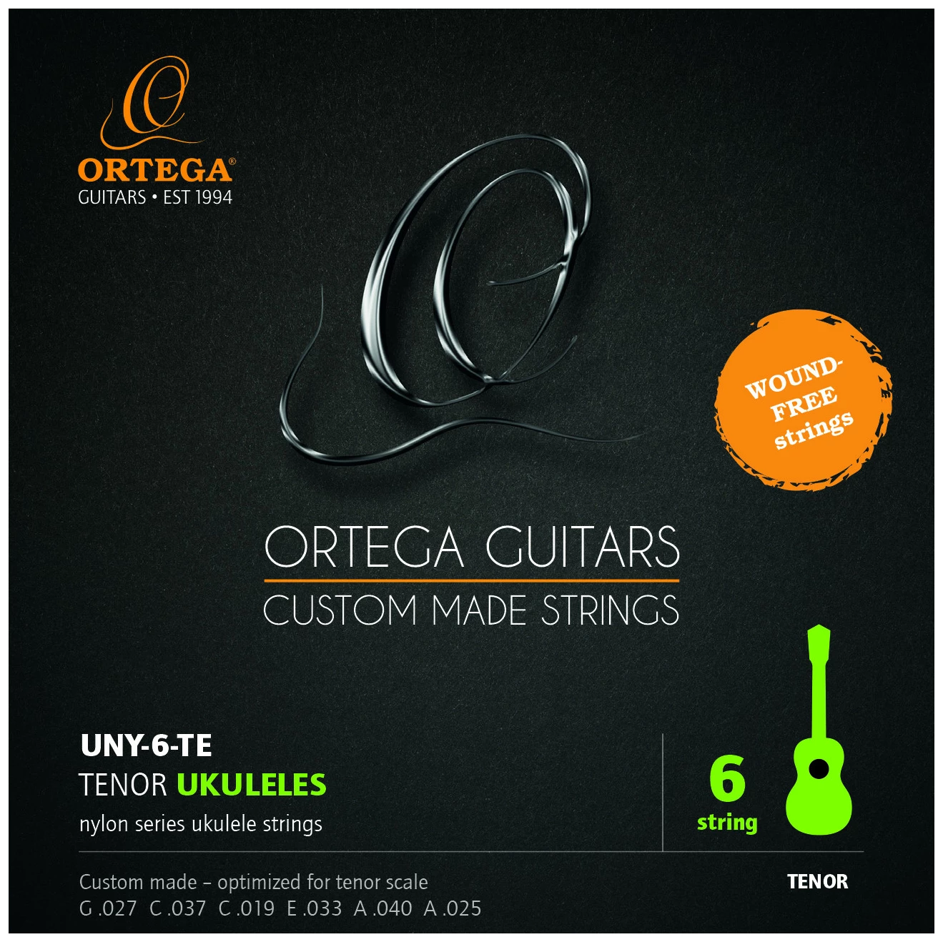 Ortega UNY-6-TE Saiten für Tenor-Ukulelen | 027-025