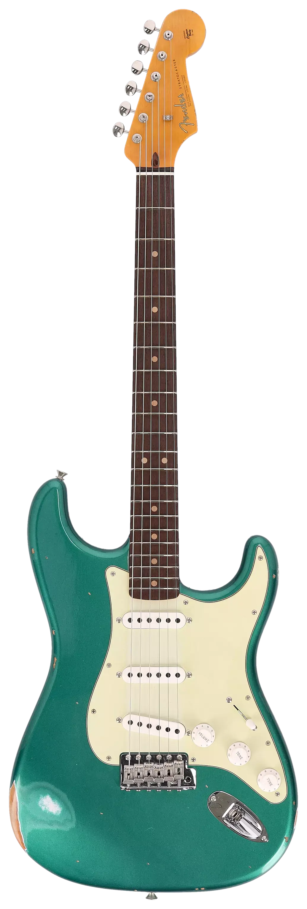 Fender Custom Shop 1963 Stratocaster Relic Aged British Racing Green Metallic #CZ562787