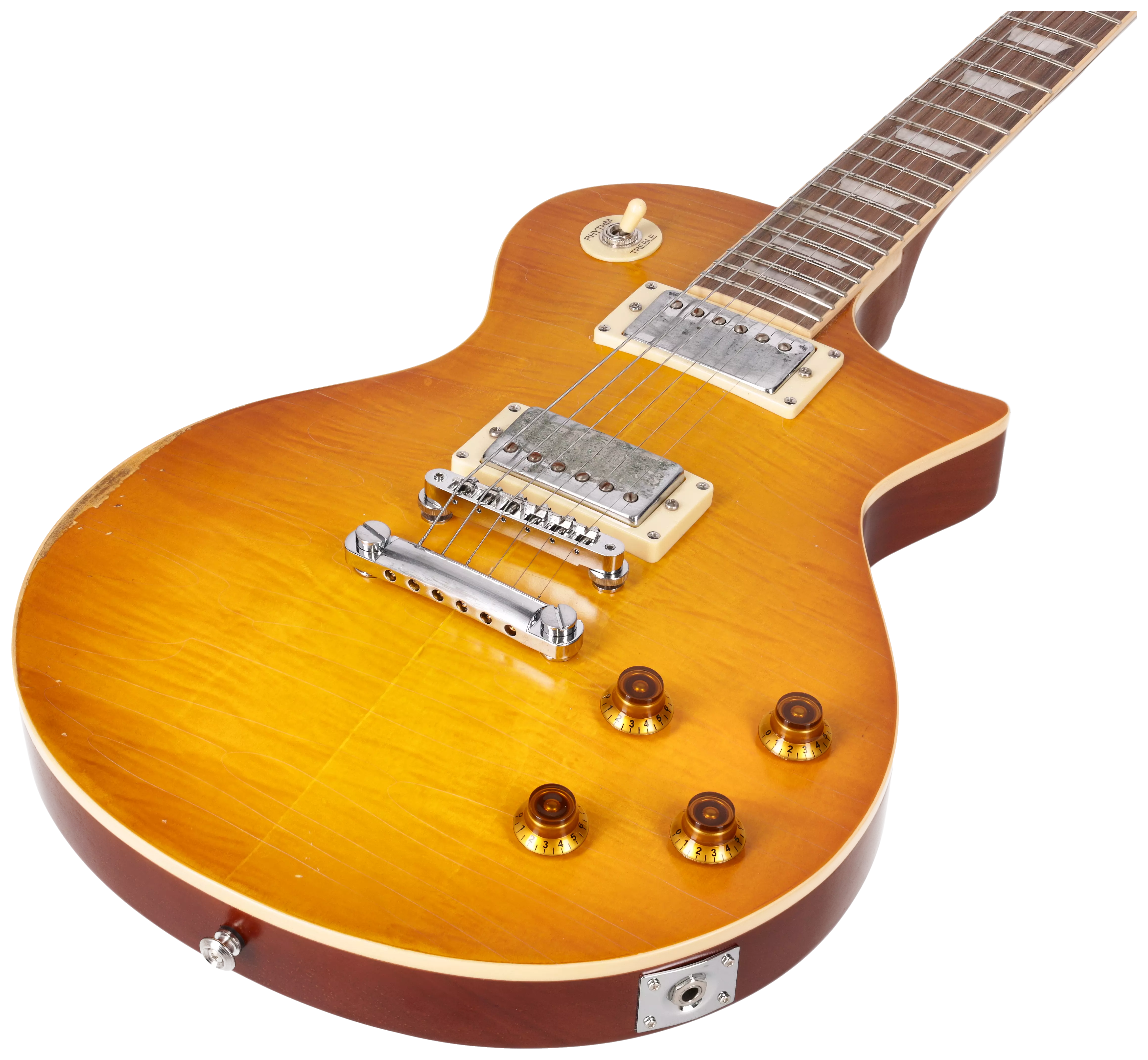 Redwood Relics LP-Style Dirty Lemon Burst 5