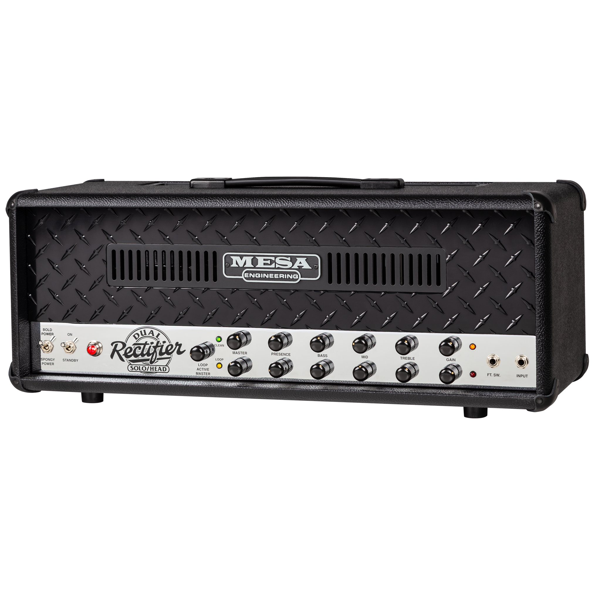 Mesa/Boogie Dual Rectifier 90s 2-Channel Black Bronco Chrome Chassis 2