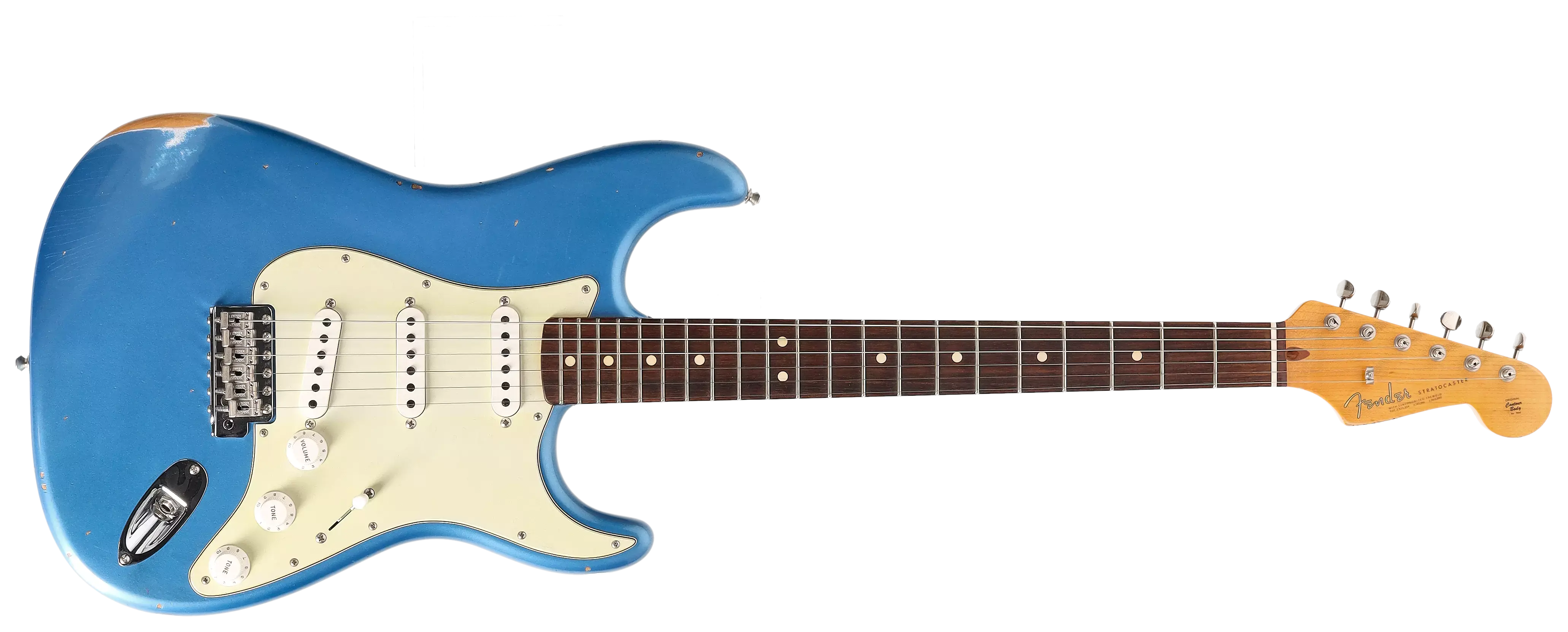 Fender Custom Shop 1963 Stratocaster Relic Aged Lake Placid Blue Metallic #2 1