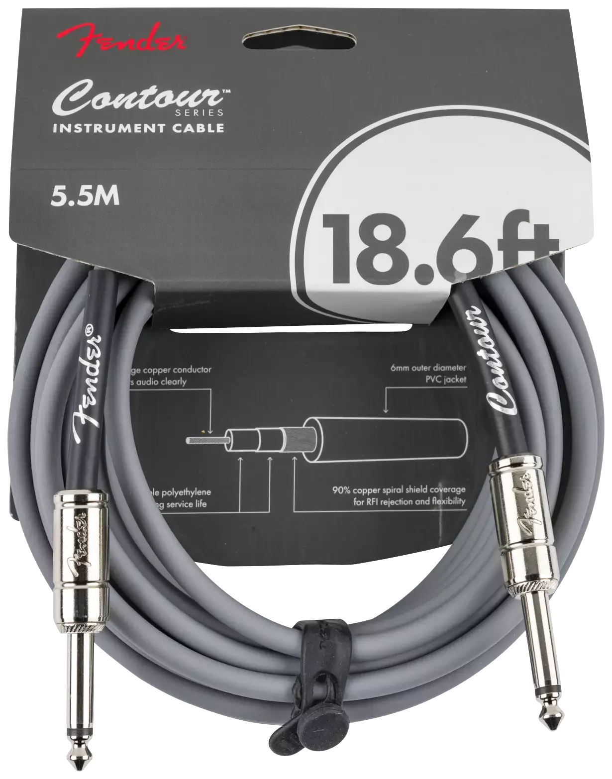 Fender Contour Cable 5,5m Inca Silver 1