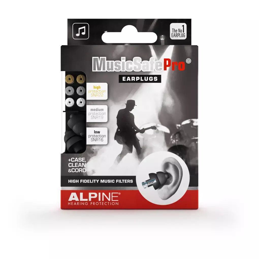 Alpine Hearing Protection MusicSafe Pro Black - Earplugs