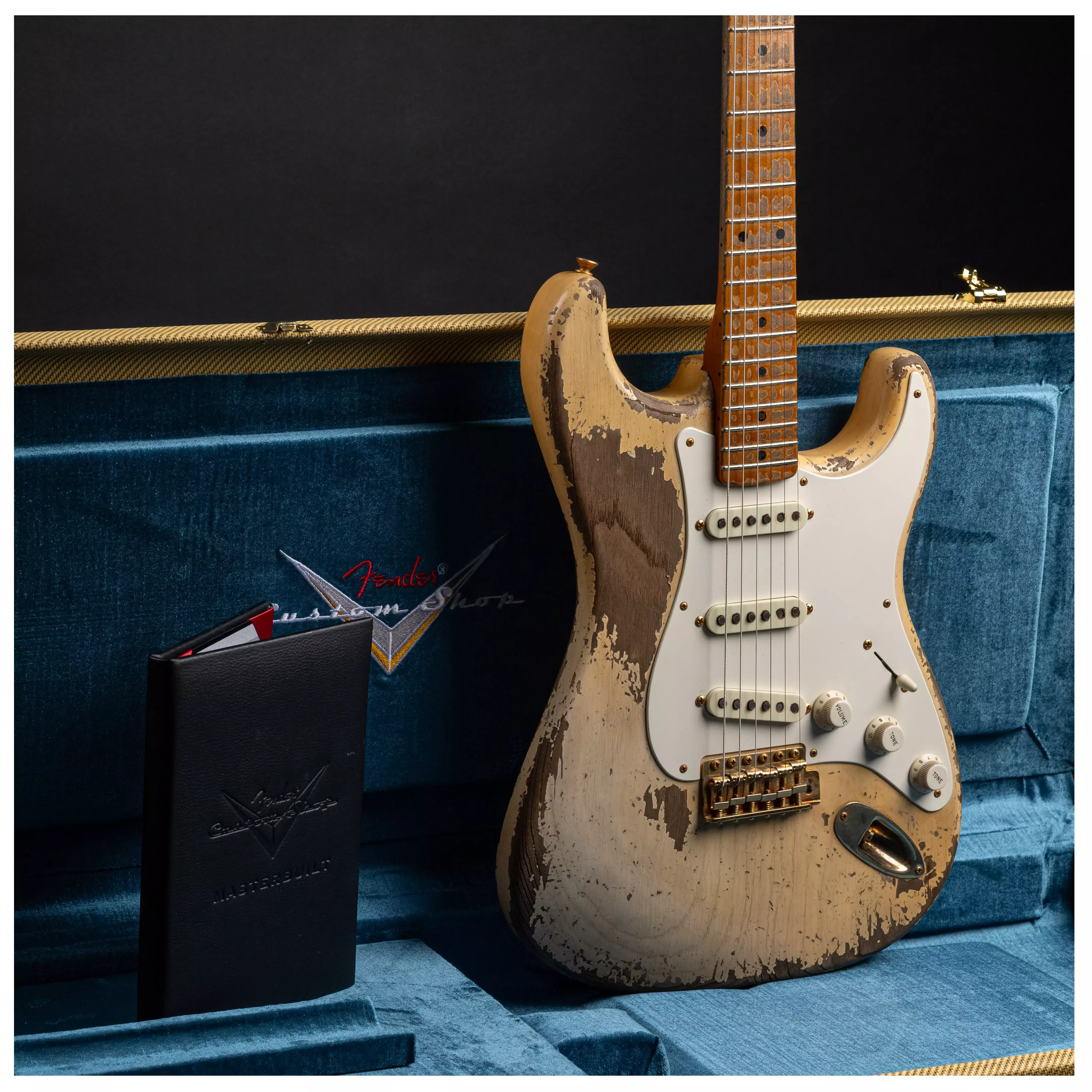 Fender Custom Shop 1955 Stratocaster HVREL WBL GH MBDW Heavy Relic Masterbuilt Dale Wilson #CZ575736 26