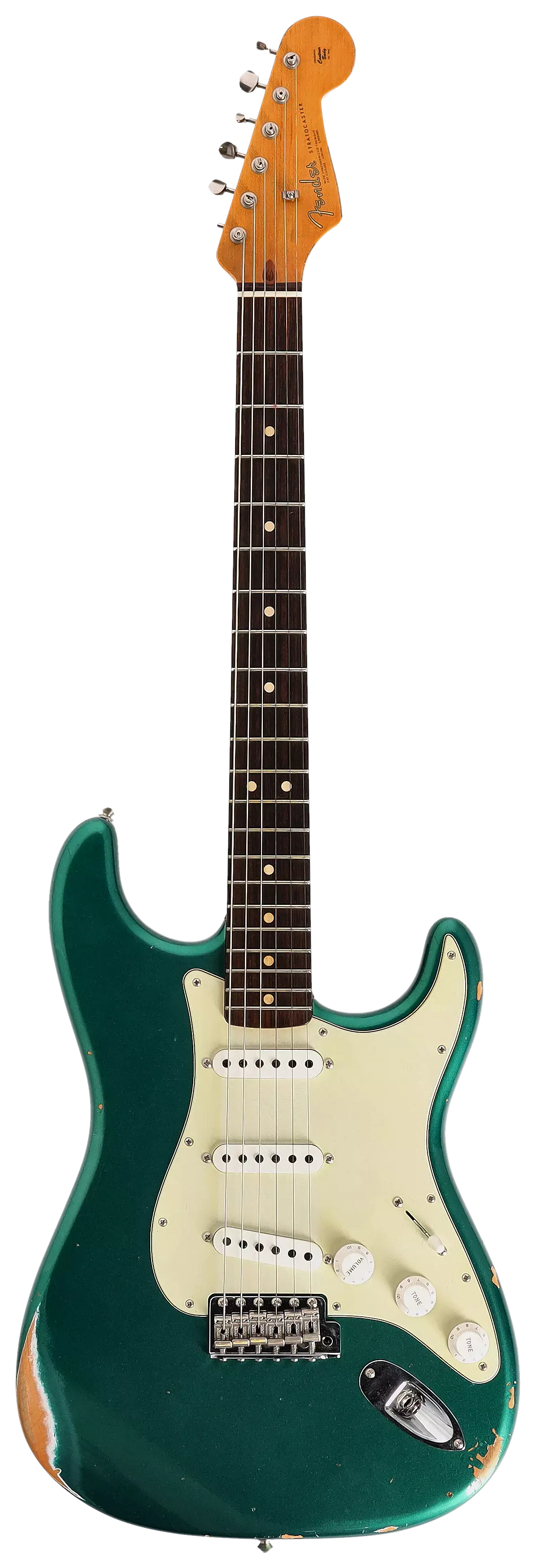 Fender Custom Shop 1963 Stratocaster Relic Aged British Racing Green Metallic #2 19