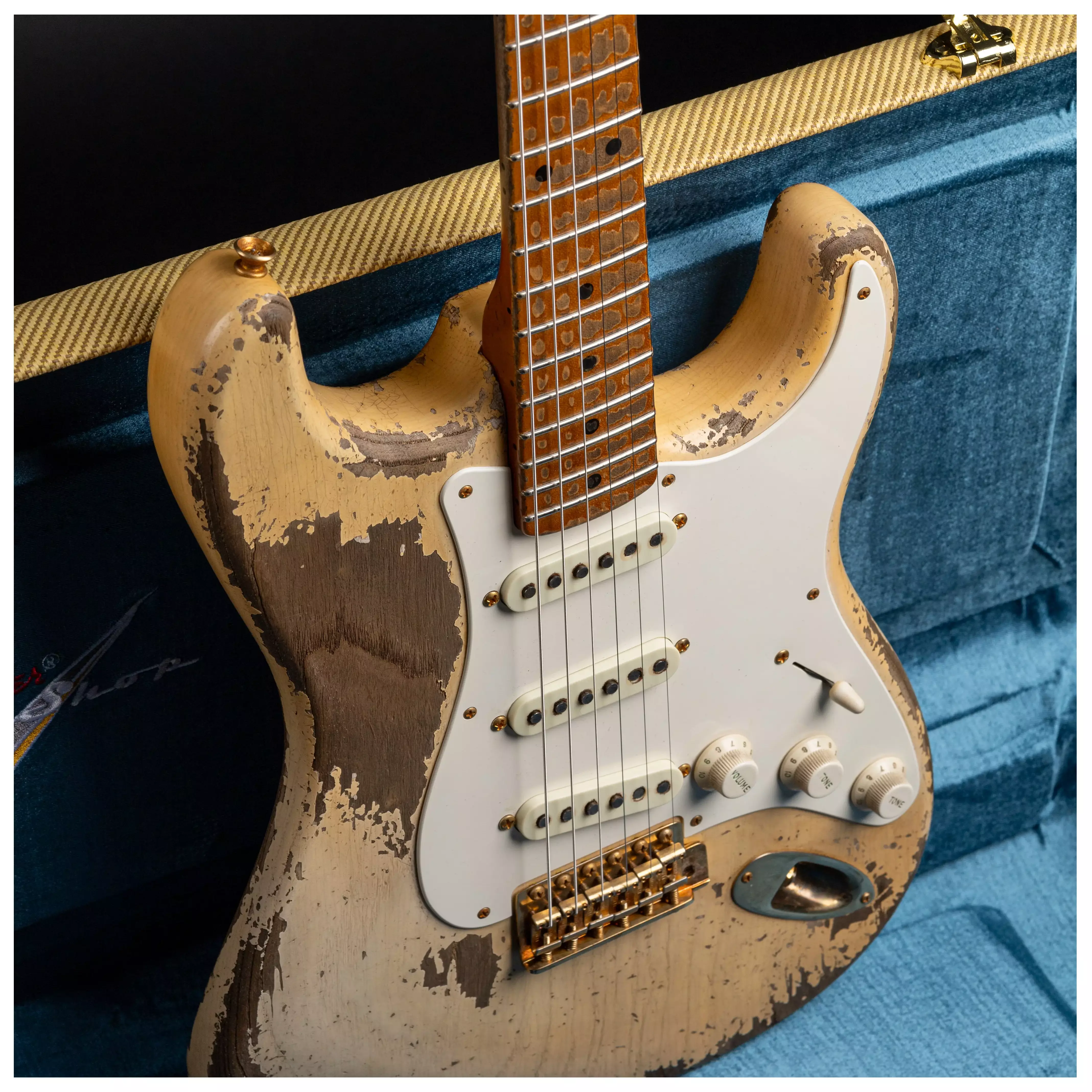 Fender Custom Shop 1955 Stratocaster HVREL WBL GH MBDW Heavy Relic Masterbuilt Dale Wilson #CZ575736 25