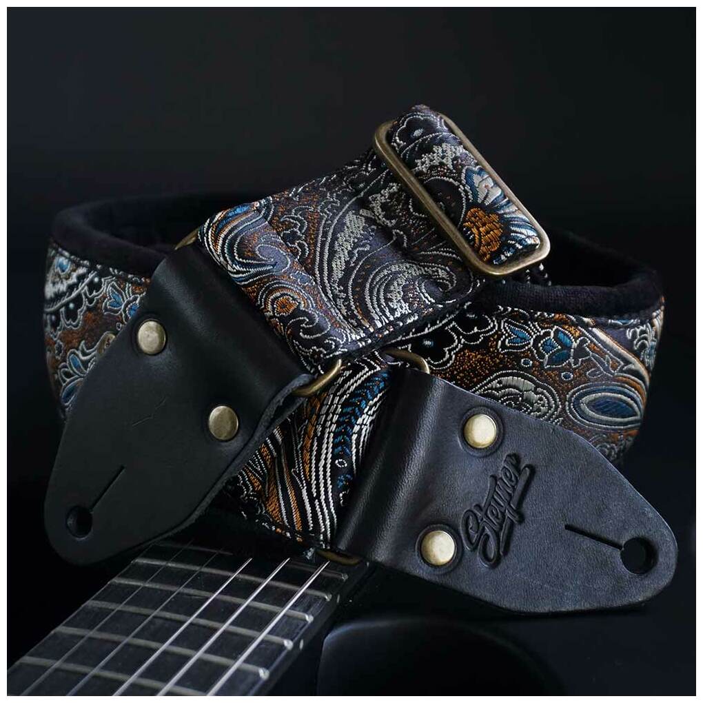 Steyner Straps Gepolsterter GG - Indian Nights messing-schwarz