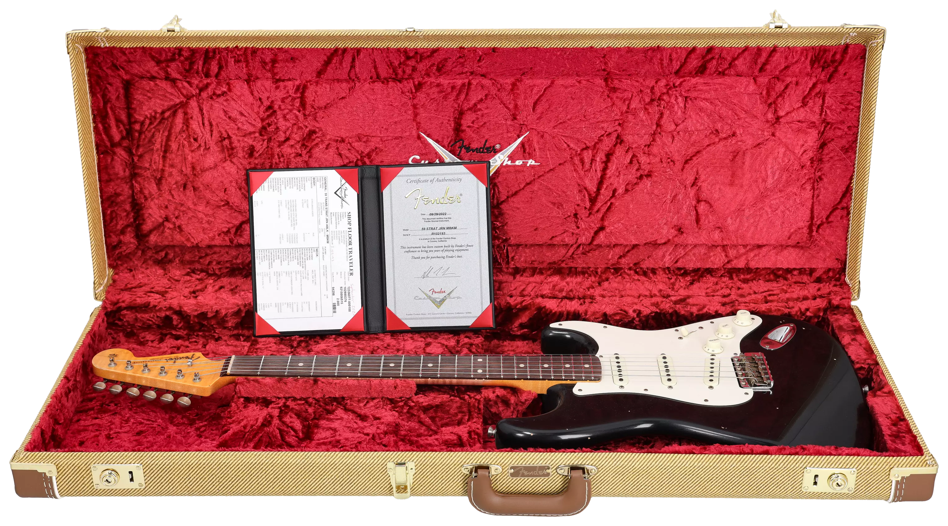 Fender Custom Shop 1959 Stratocaster RW Journeyman Relic ABLK MBKM Masterbuilt Kyle MCMillin #R102193 10