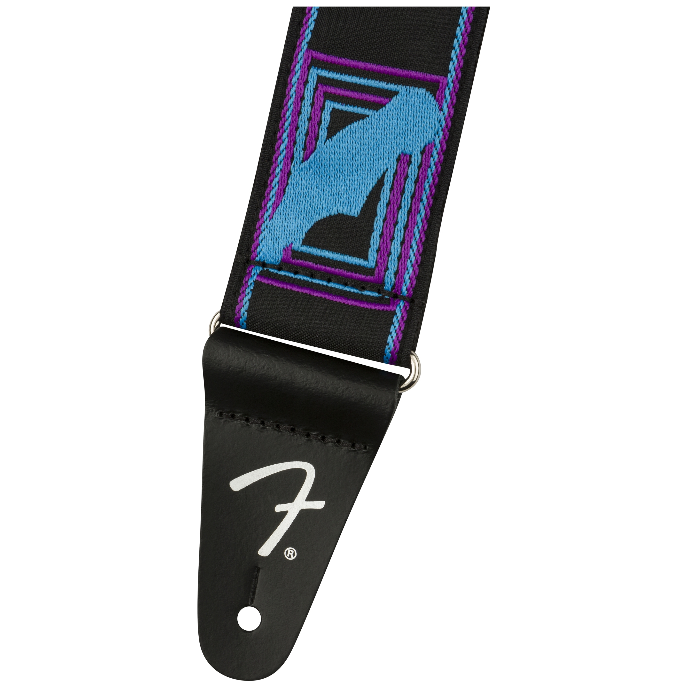 Fender Gitarrengurt Neon Monogrammed Strap Purple/Blue