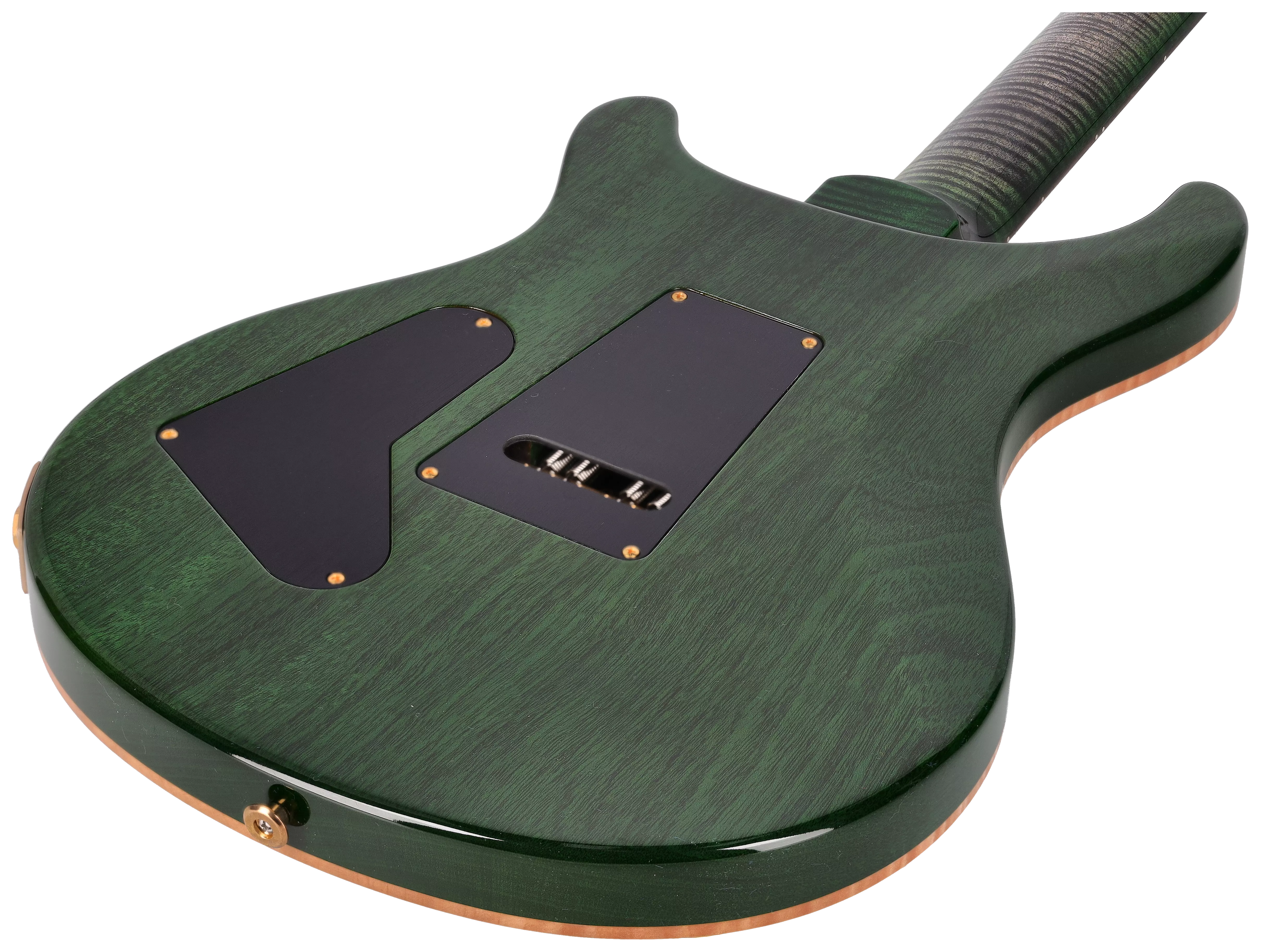 PRS Custom 24 Wood Library 10 Top Charcoal Jade Burst session Select #0377190 7